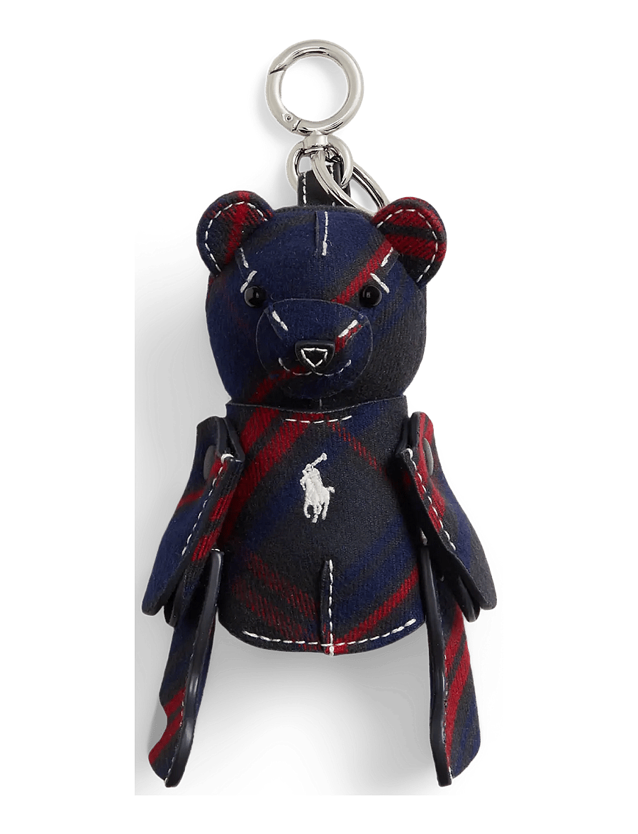Polo Ralph Lauren - Plaid Cotton Polo Bear Charm - võtmehoidjad ja kotiripatsid - multi plaid - 0