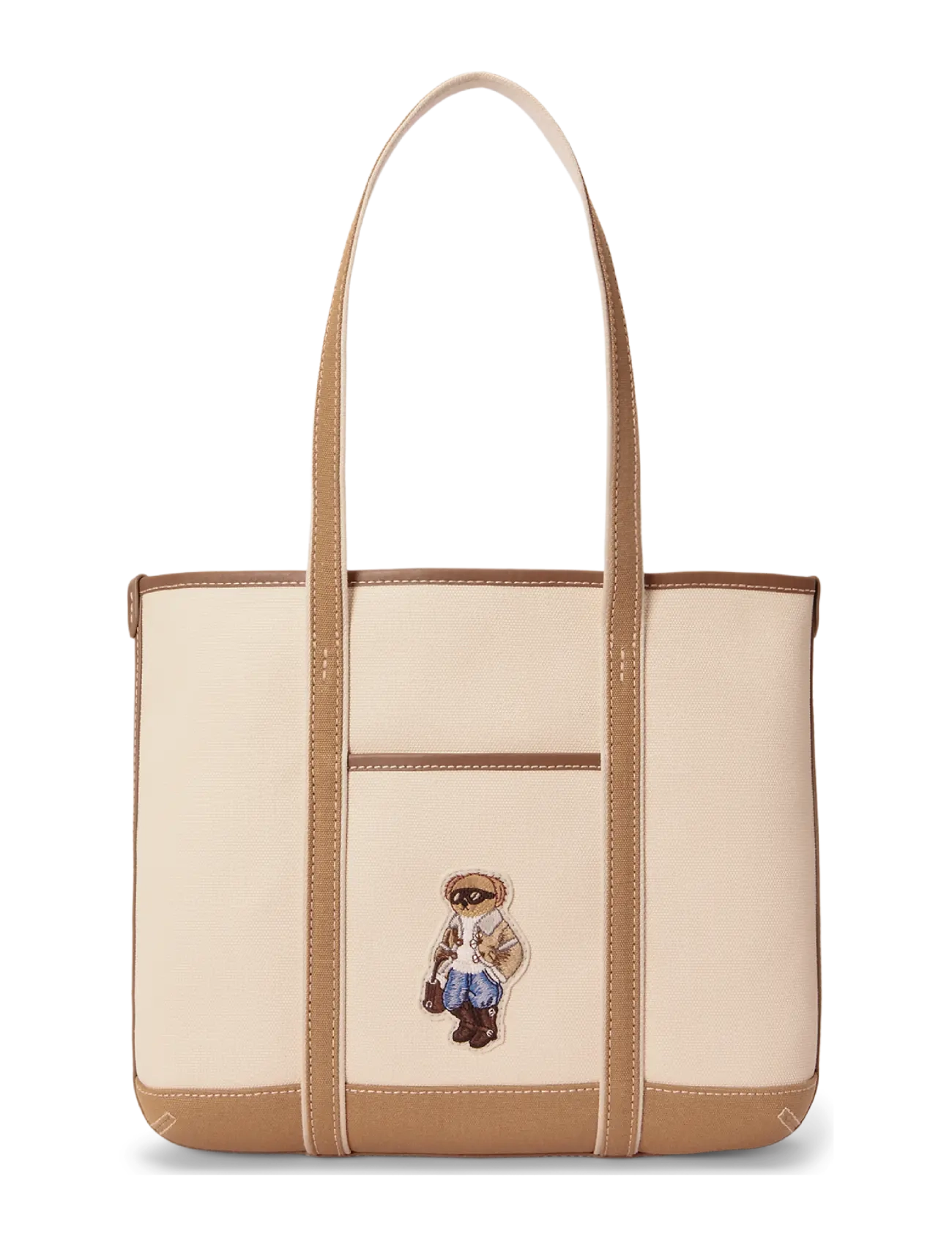 Polo Ralph Lauren Polo Bear Canvas Small Shopper Tote - Kotid - ECRU/BERKSHIRE / cream