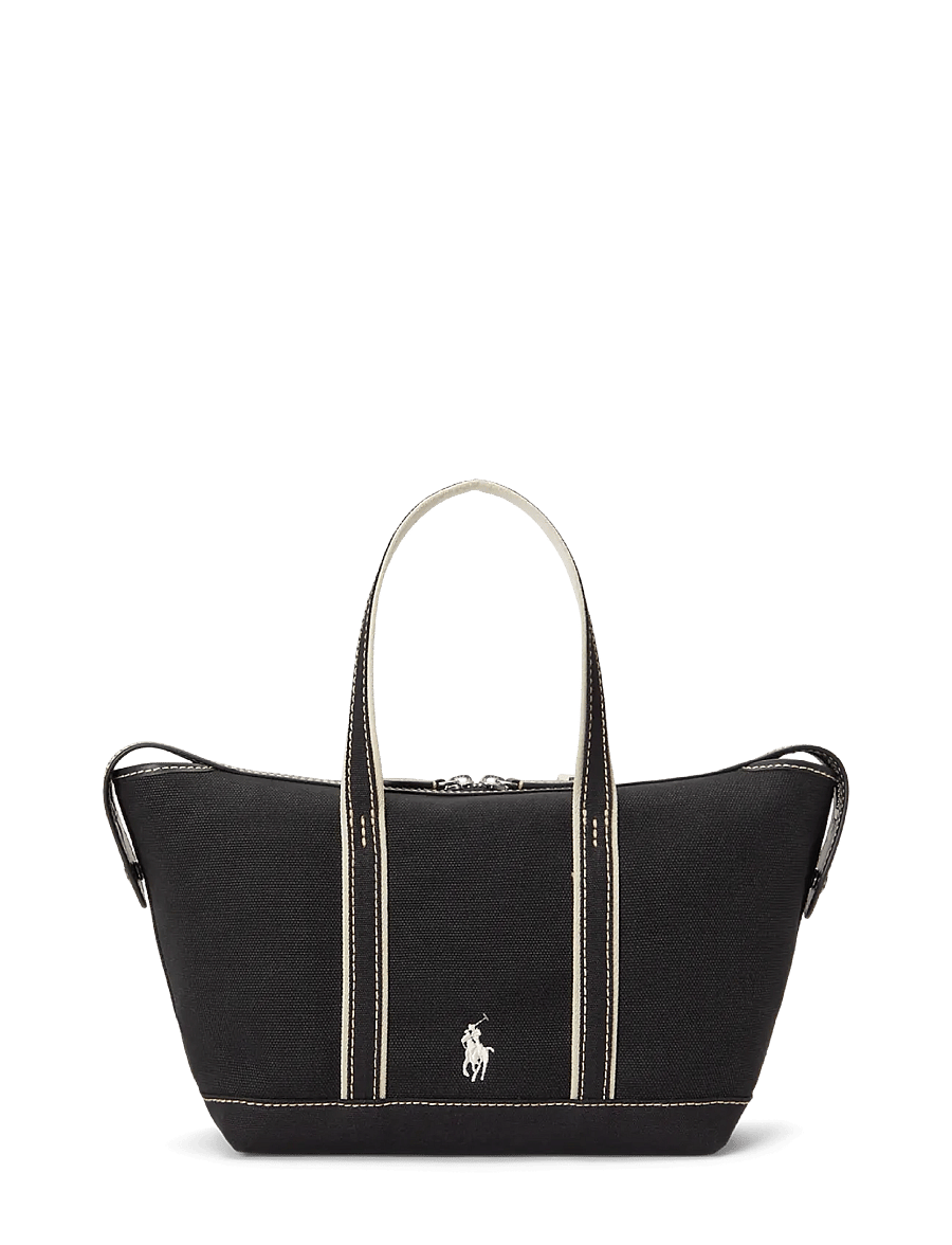 Polo Ralph Lauren - Polo Bear Canvas Mini Shopper Tote - tote bags - black/black - 1