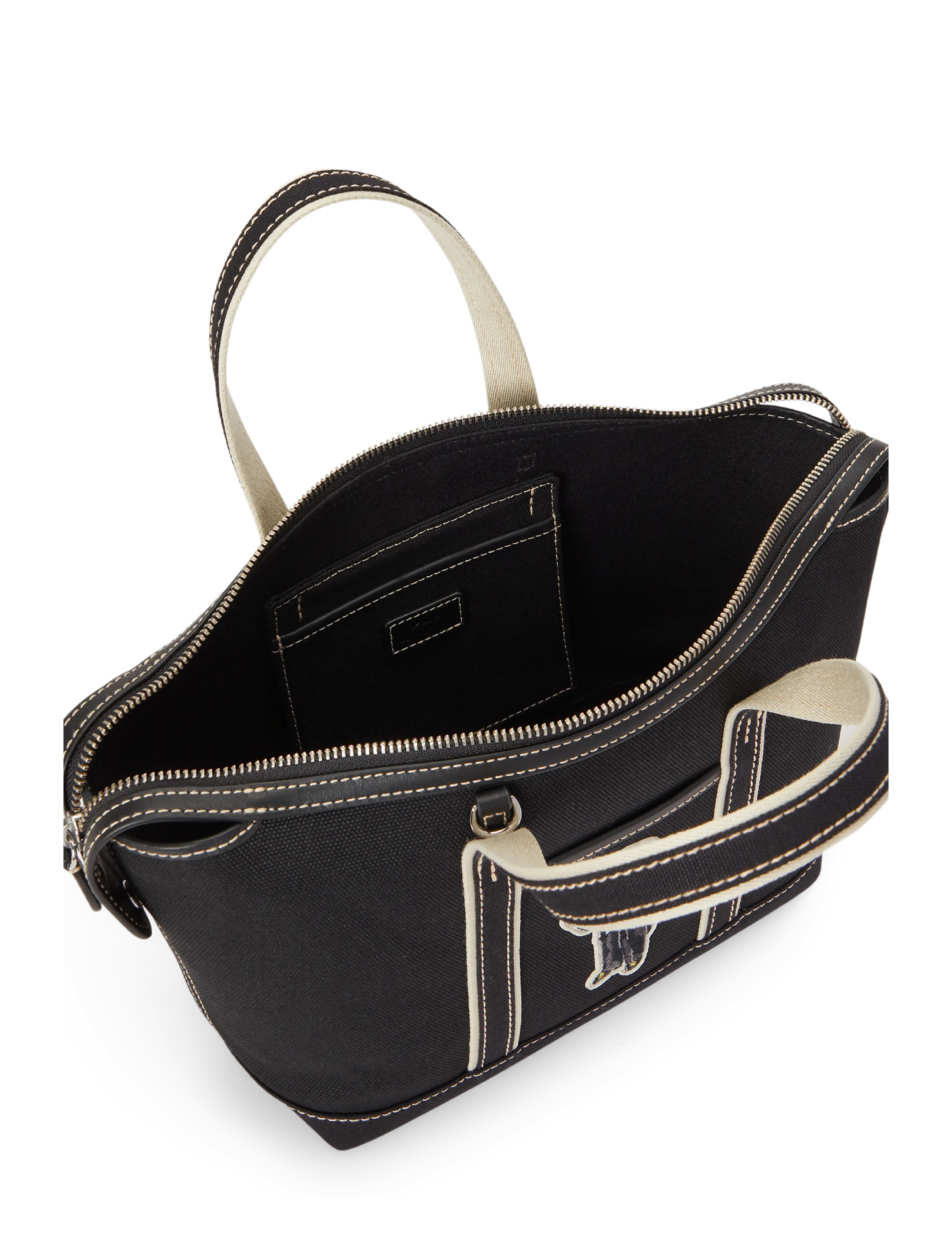 Polo Ralph Lauren - Polo Bear Canvas Mini Shopper Tote - tote bags - black/black - 3