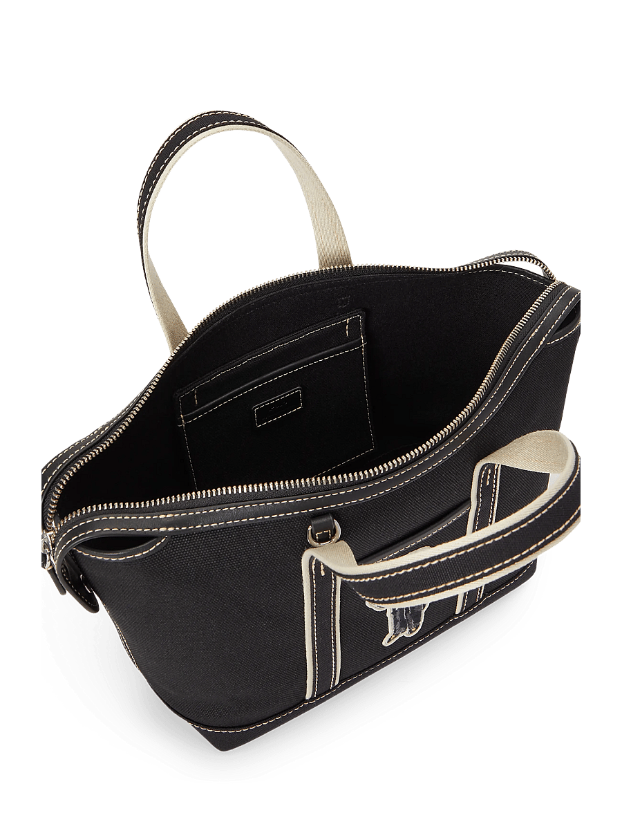 Polo Ralph Lauren - Polo Bear Canvas Mini Shopper Tote - tote bags - black/black - 3