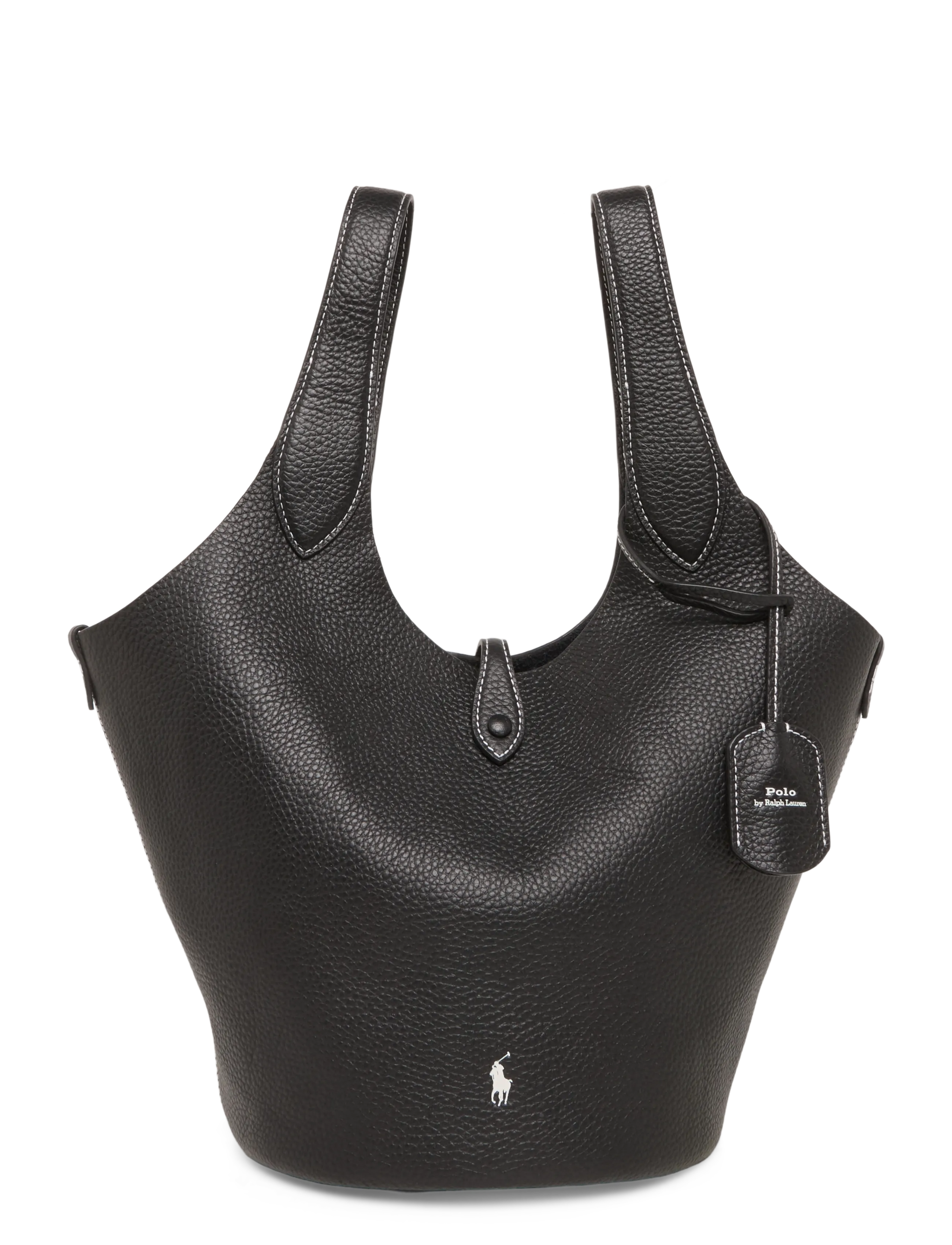 Polo Ralph Lauren SHINY DRUM PEBBLE-PLY TTE R-TTE-MED - Kotid - BLACK / black