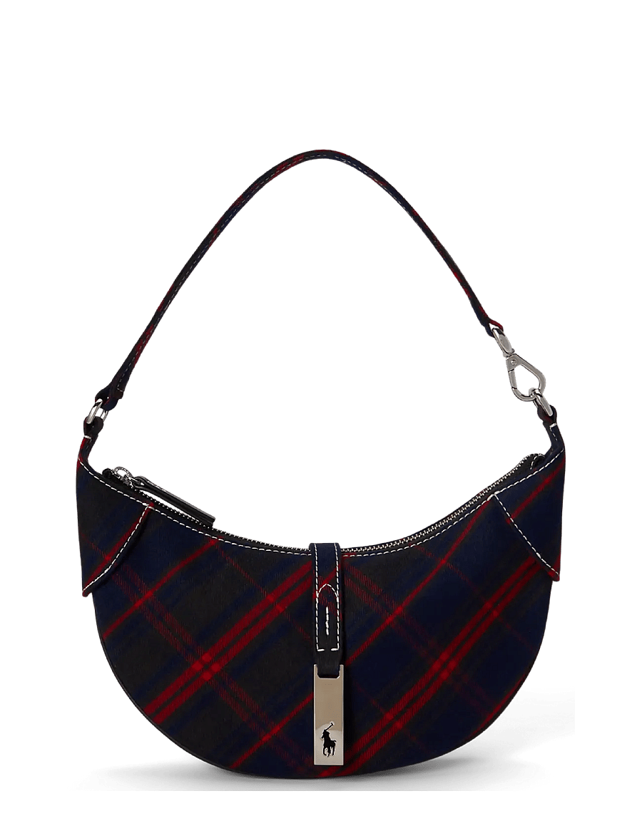 Polo Ralph Lauren - Polo ID Plaid Twill Mini Shoulder Bag - skuldertasker - multi plaid - 0