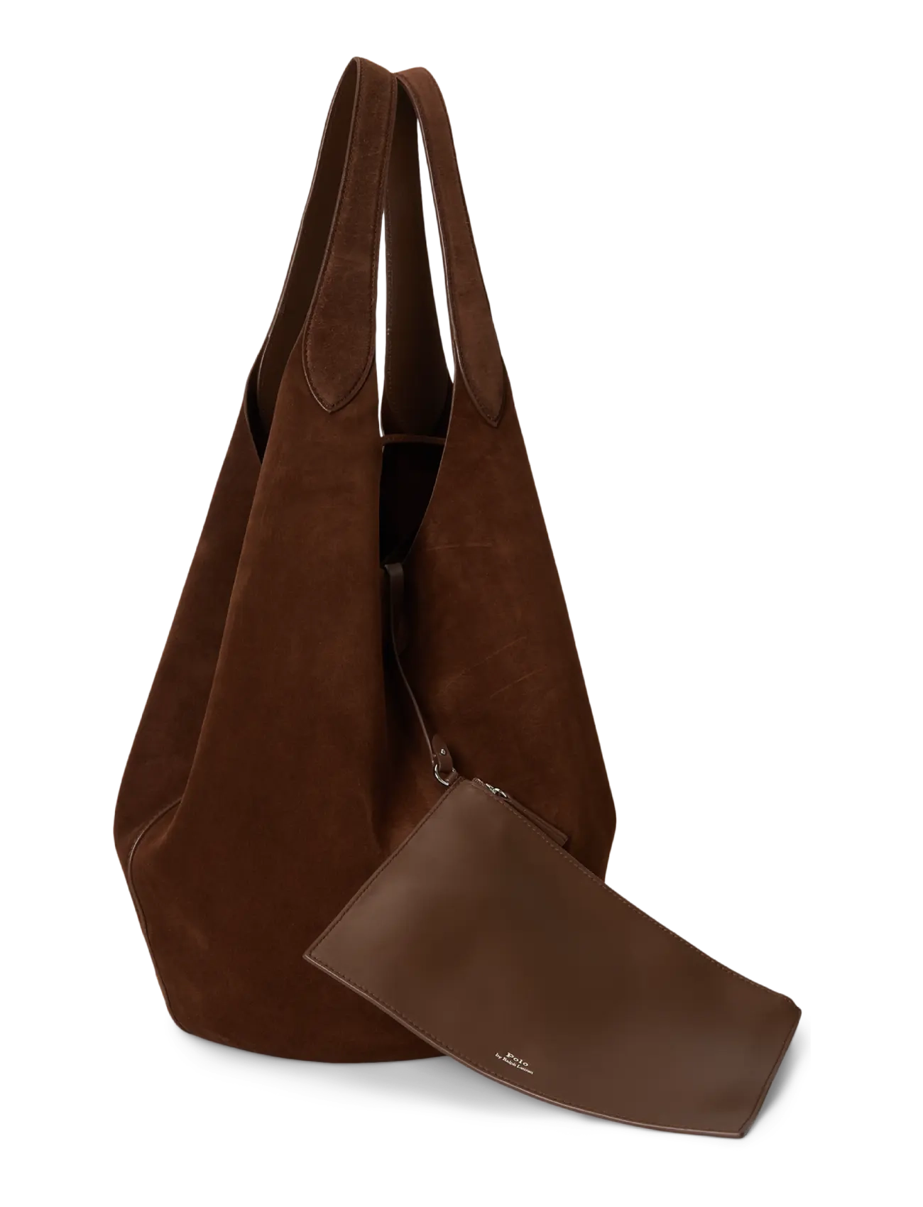Polo Ralph Lauren - SUEDE-PLY LG TTE R-TTE-LRG - skuldertasker - cafe - 1