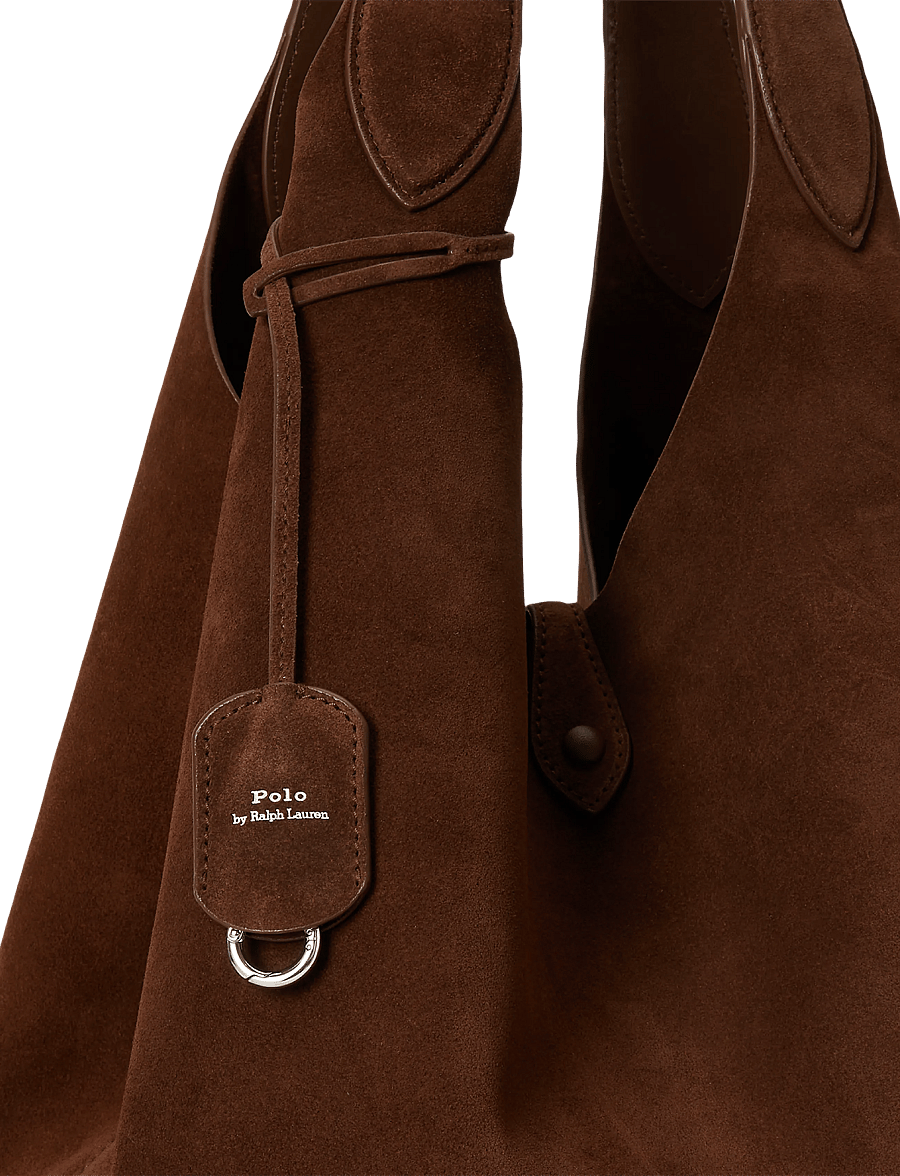 Polo Ralph Lauren - SUEDE-PLY LG TTE R-TTE-LRG - skuldertasker - cafe - 3