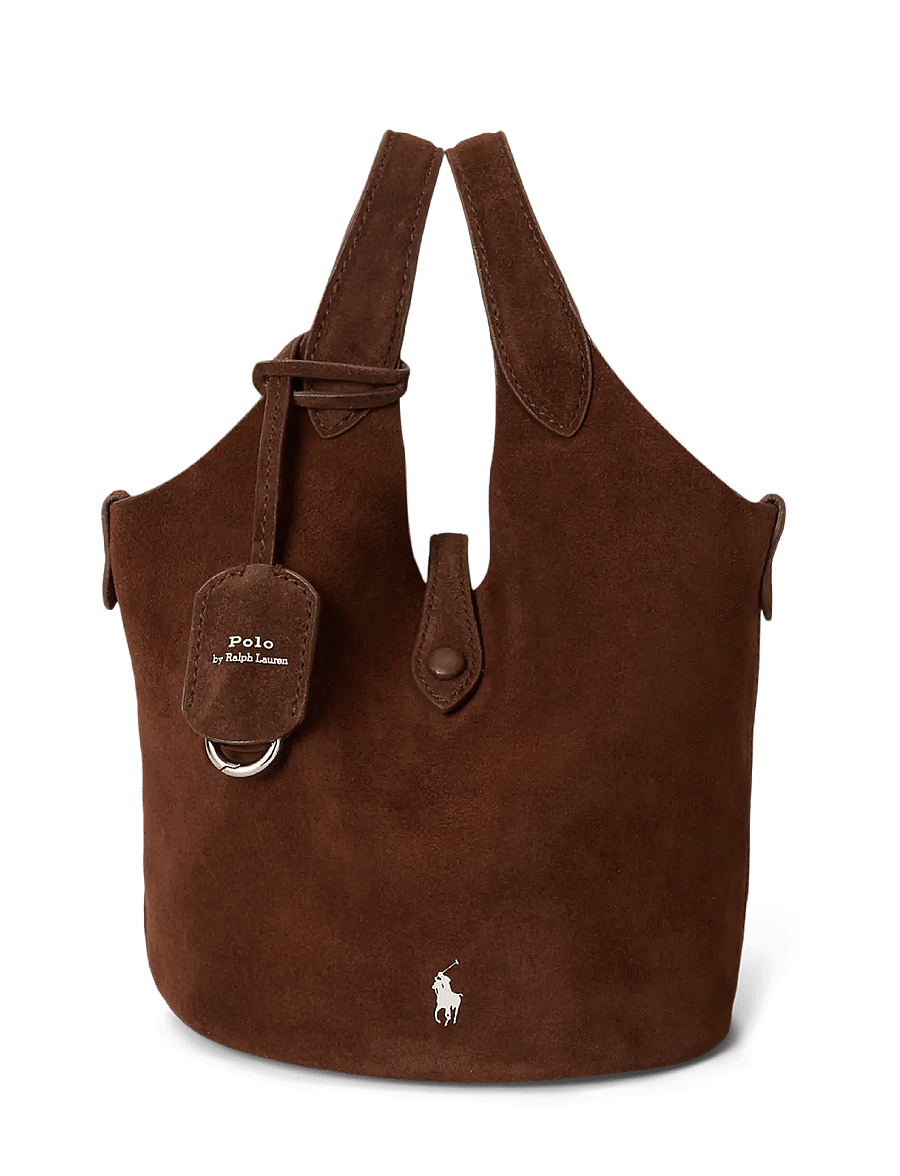 Polo Ralph Lauren - Polo Play Suede Small Tote & Crossbody - crossbody bags - cafe - 0