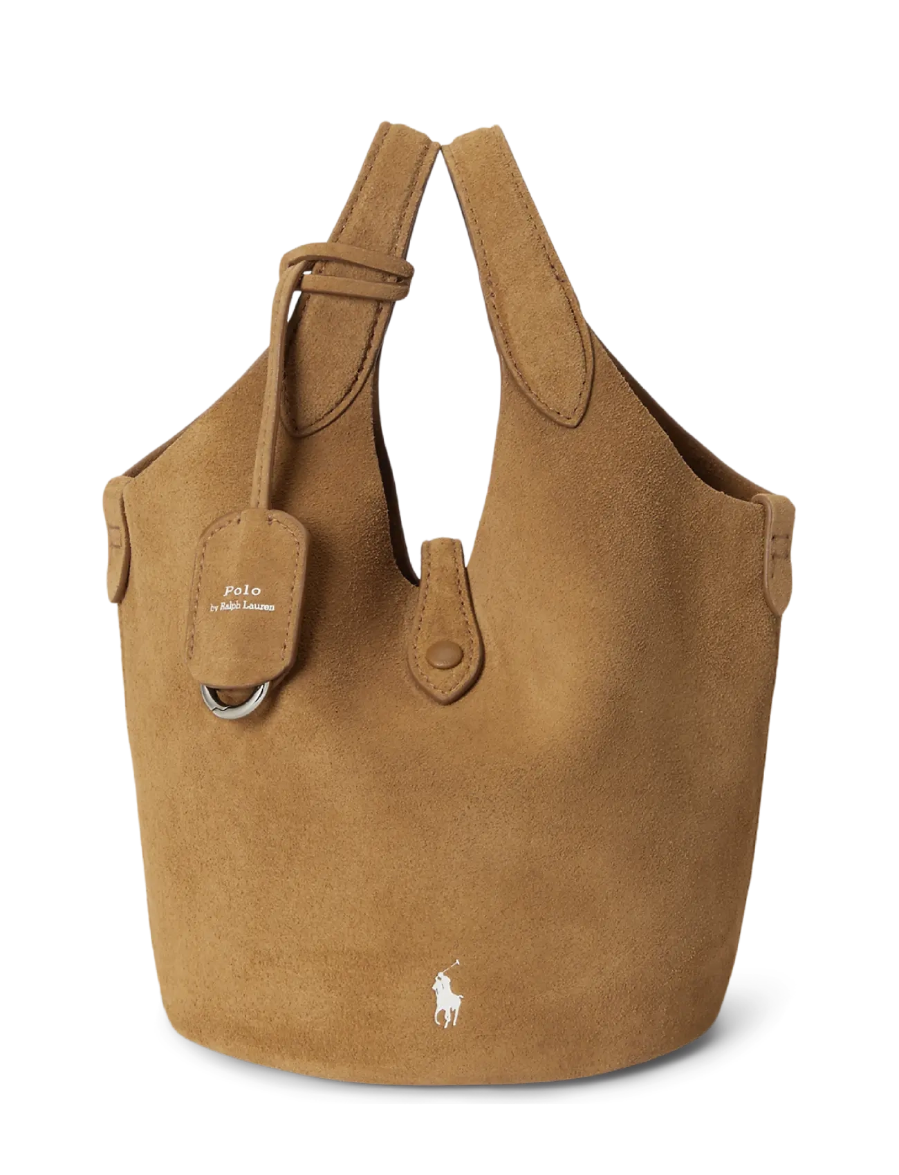 Polo Ralph Lauren - Polo Play Suede Small Tote & Crossbody - crossbody bags - caramel - 1