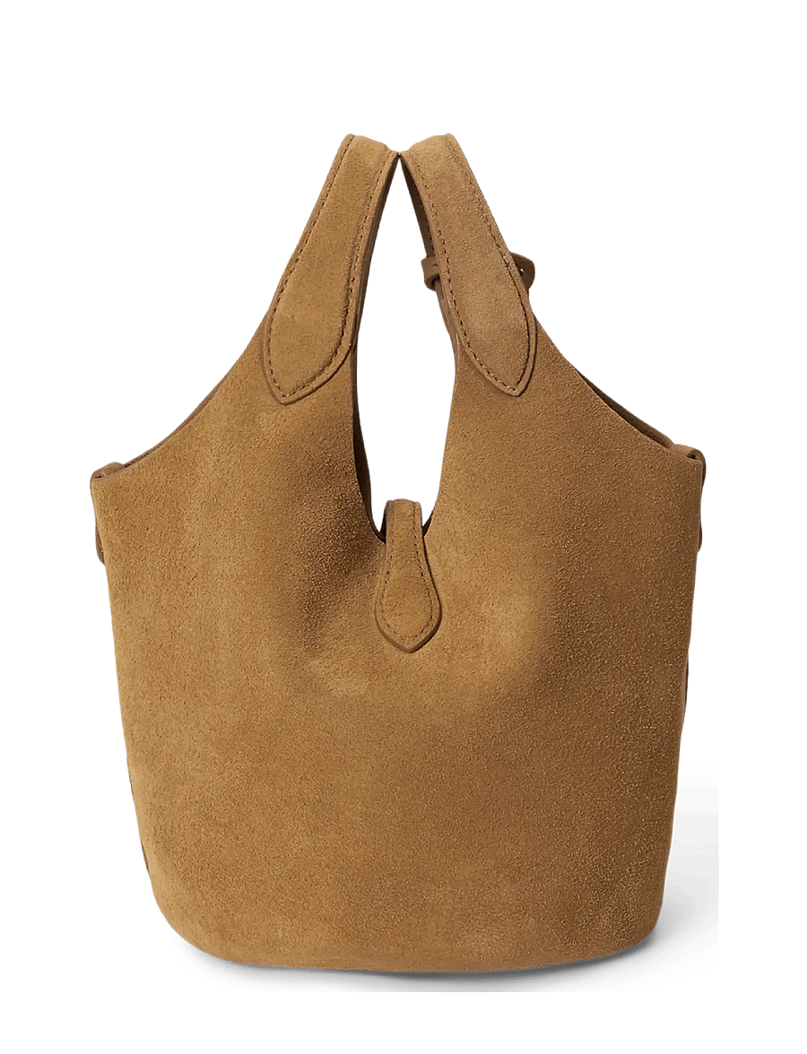 Polo Ralph Lauren - Polo Play Suede Small Tote & Crossbody - crossbody bags - caramel - 2