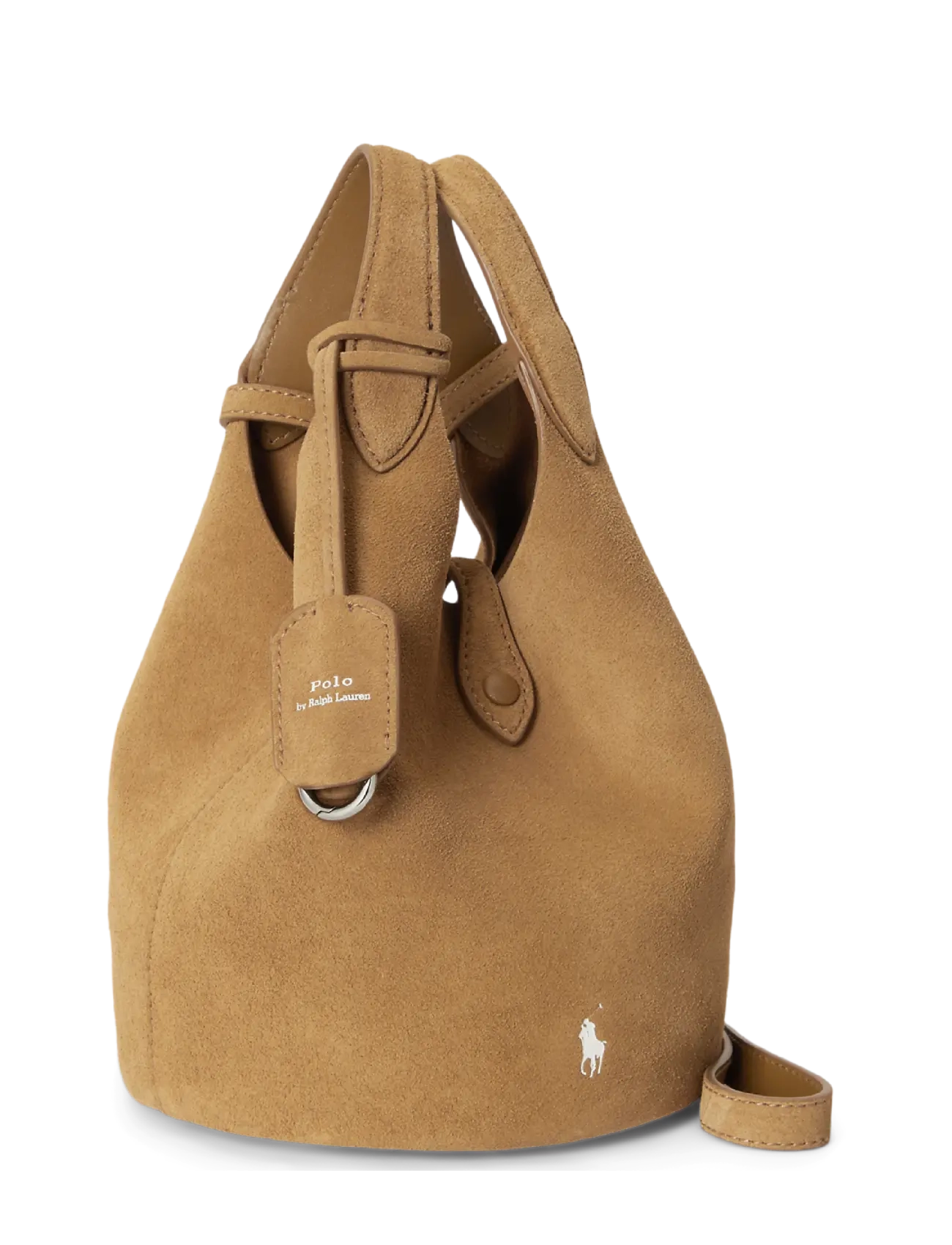 Polo Ralph Lauren - Polo Play Suede Small Tote & Crossbody - crossbody bags - caramel - 3