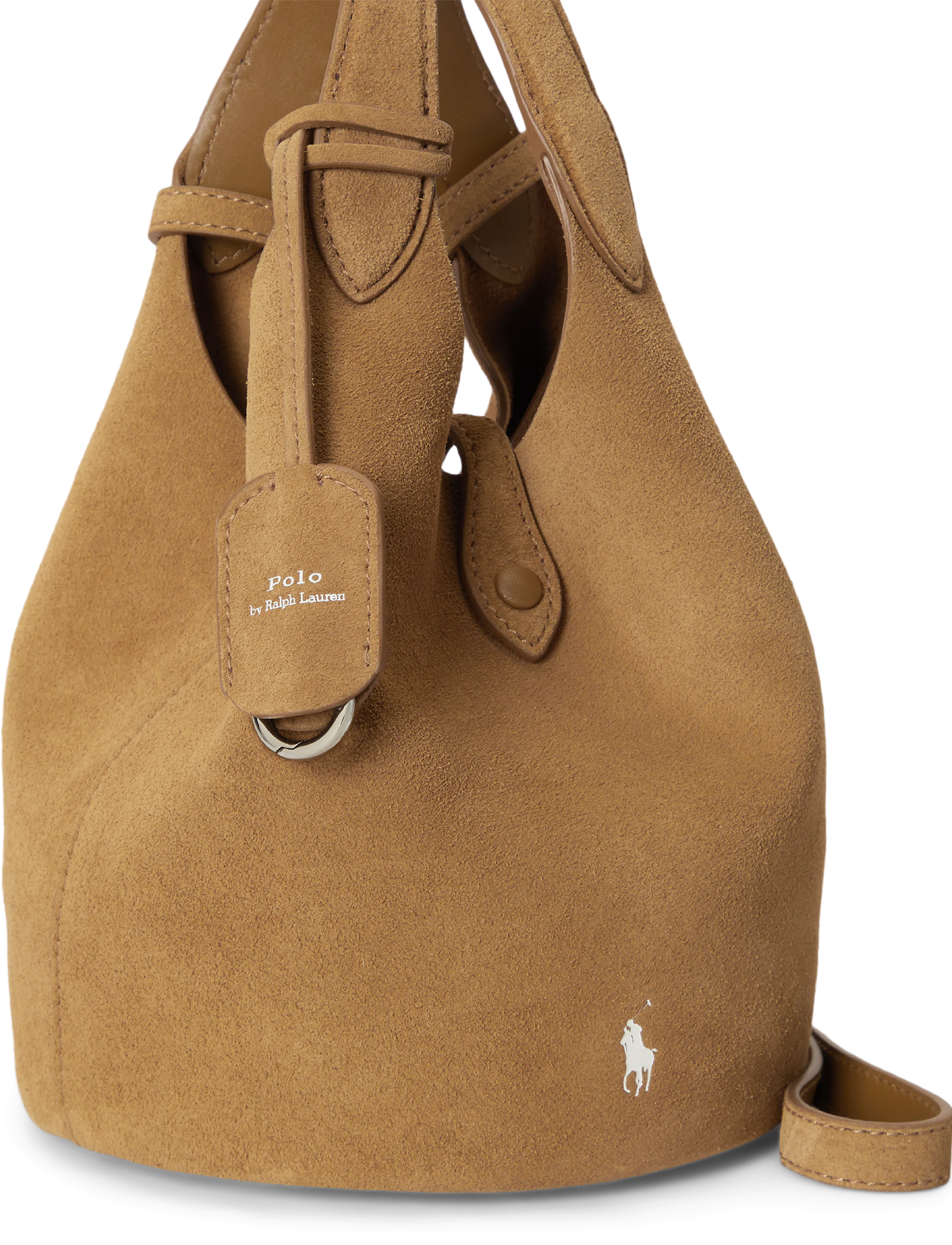 Polo Ralph Lauren - Polo Play Suede Small Tote & Crossbody - crossbody bags - caramel - 5