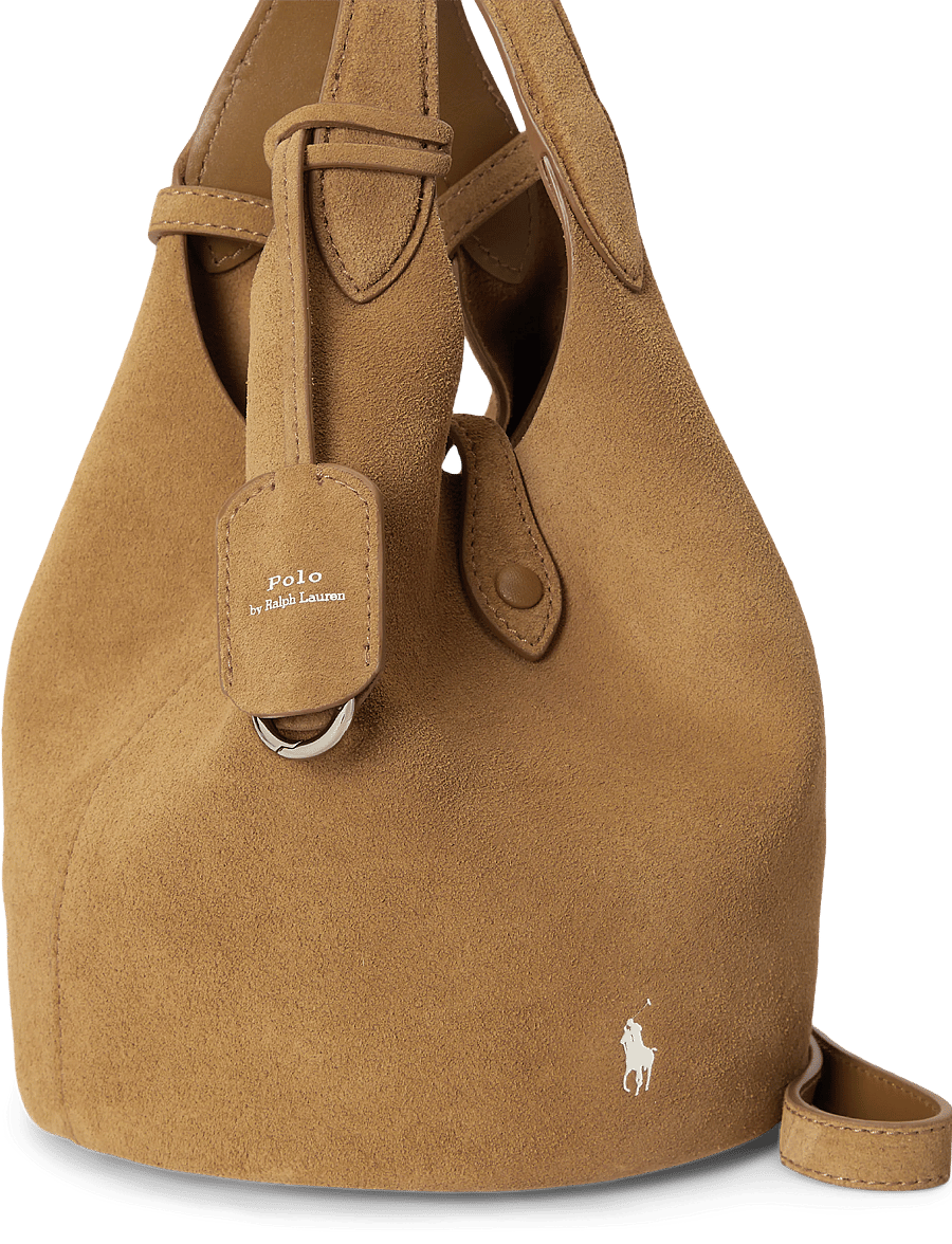 Polo Ralph Lauren - Polo Play Suede Small Tote & Crossbody - crossbody bags - caramel - 5