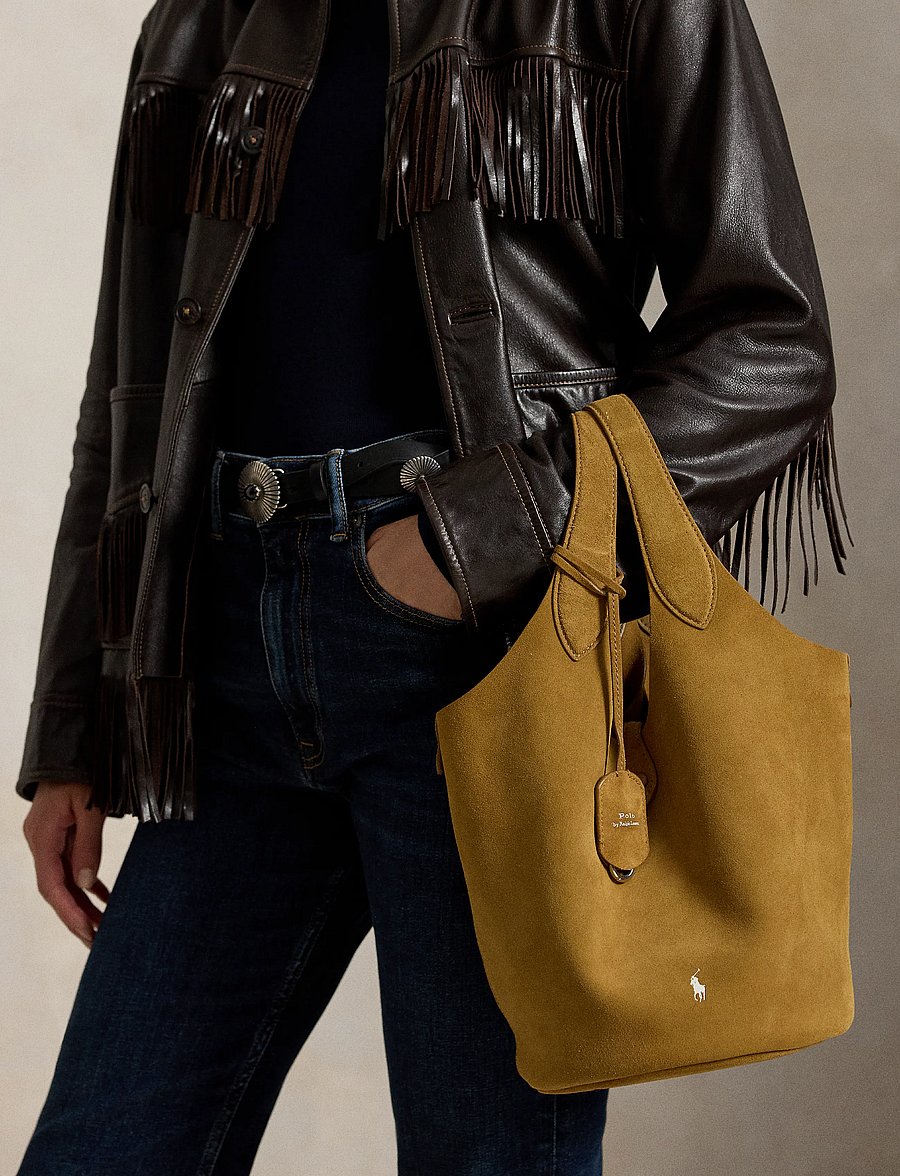 Polo Ralph Lauren - Polo Play Suede Tote - special occasions - caramel - 3