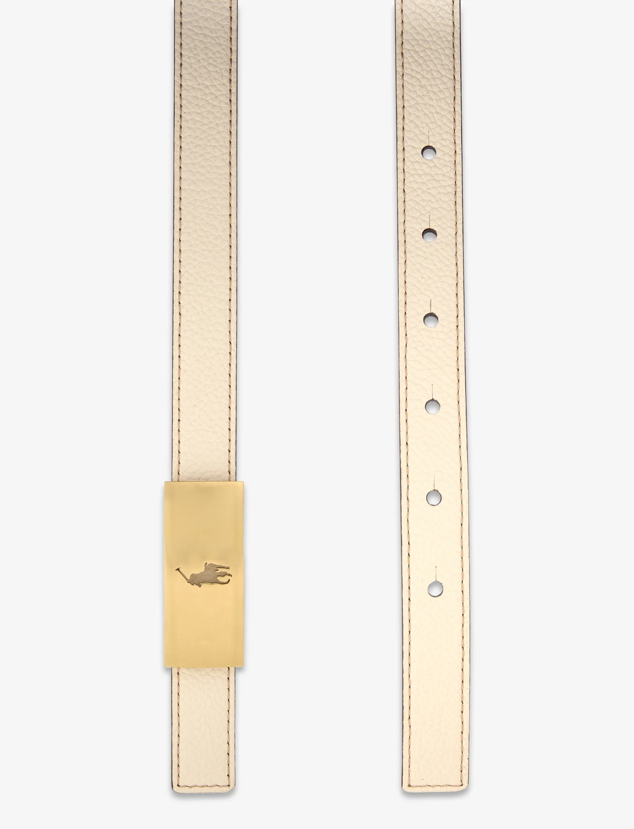 Polo Ralph Lauren - Polo ID Reversible Vachetta Leather Belt - communie - ivory/cashmere - 1