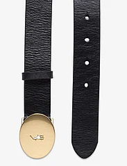 Polo Ralph Lauren - Polo ID Oval-Buckle Vachetta Belt - vööd - black - 1
