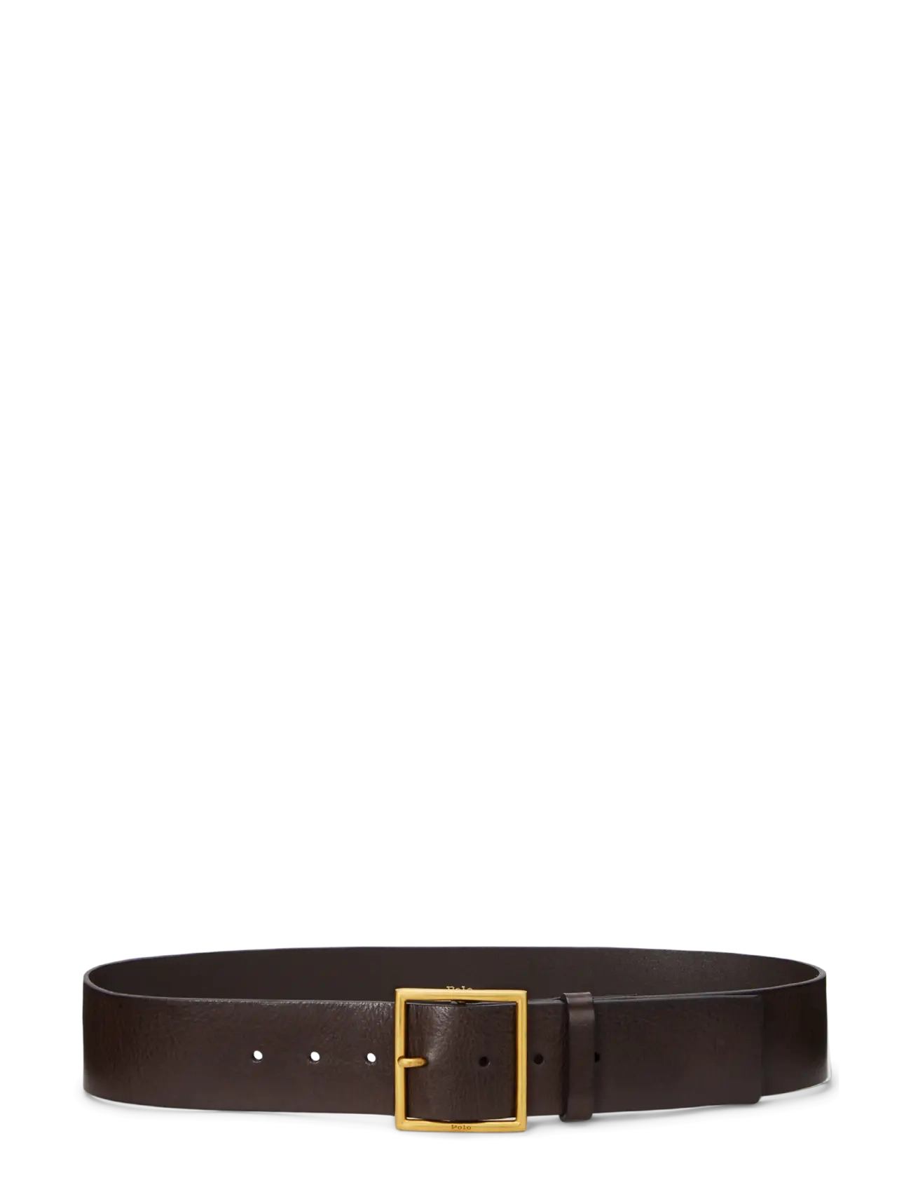 Polo Ralph Lauren TUMBLED VACHETTA-50MM PL SQR-BLT-ME - Vabaajavööd - TOBACCO / brown