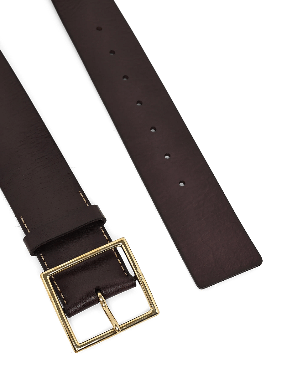 Polo Ralph Lauren - TUMBLED VACHETTA-50MM PL SQR-BLT-ME - ledergürtel - tobacco - 2