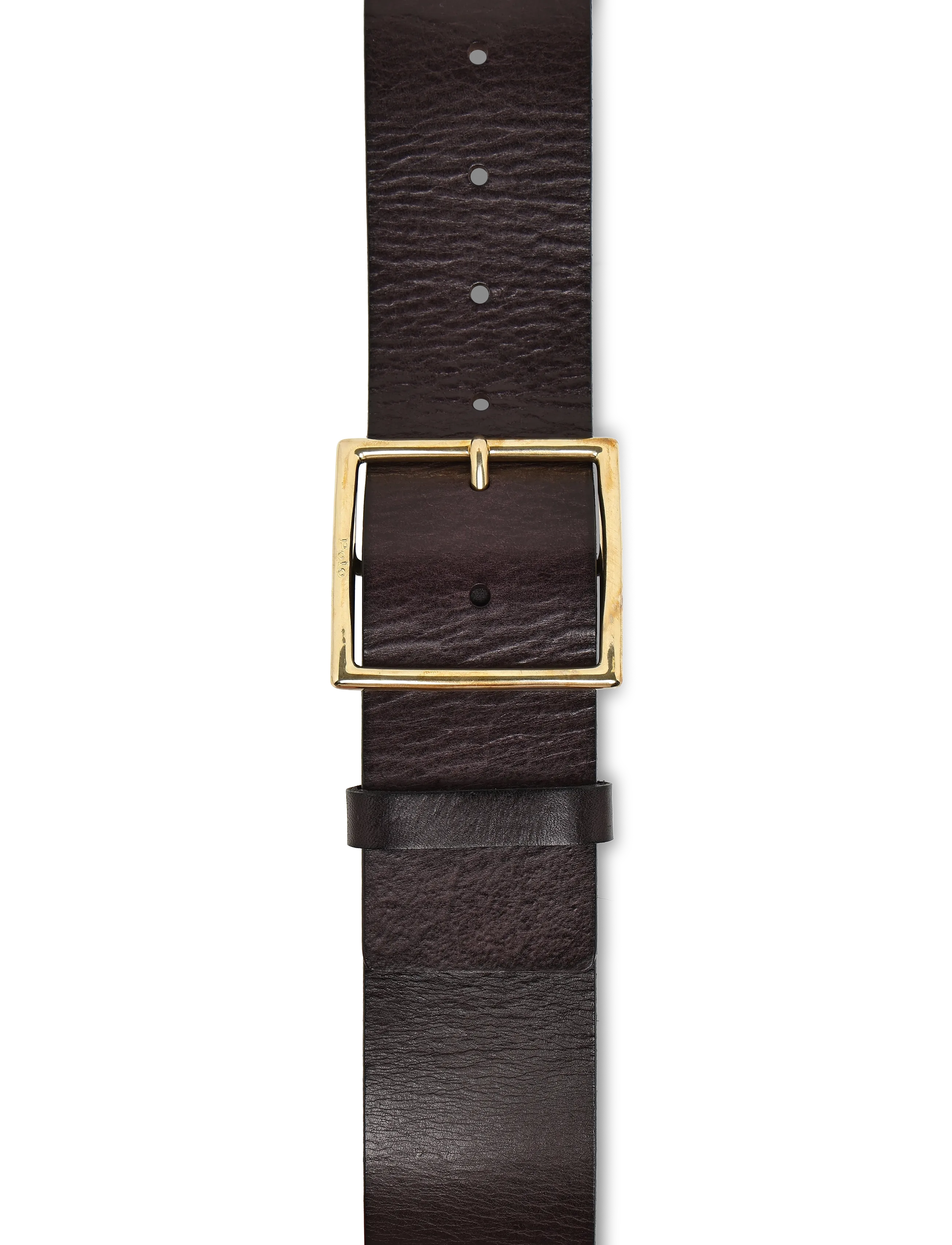Polo Ralph Lauren - TUMBLED VACHETTA-50MM PL SQR-BLT-ME - ledergürtel - tobacco - 3