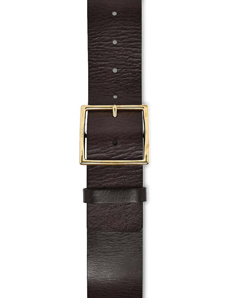 Polo Ralph Lauren - TUMBLED VACHETTA-50MM PL SQR-BLT-ME - ledergürtel - tobacco - 3