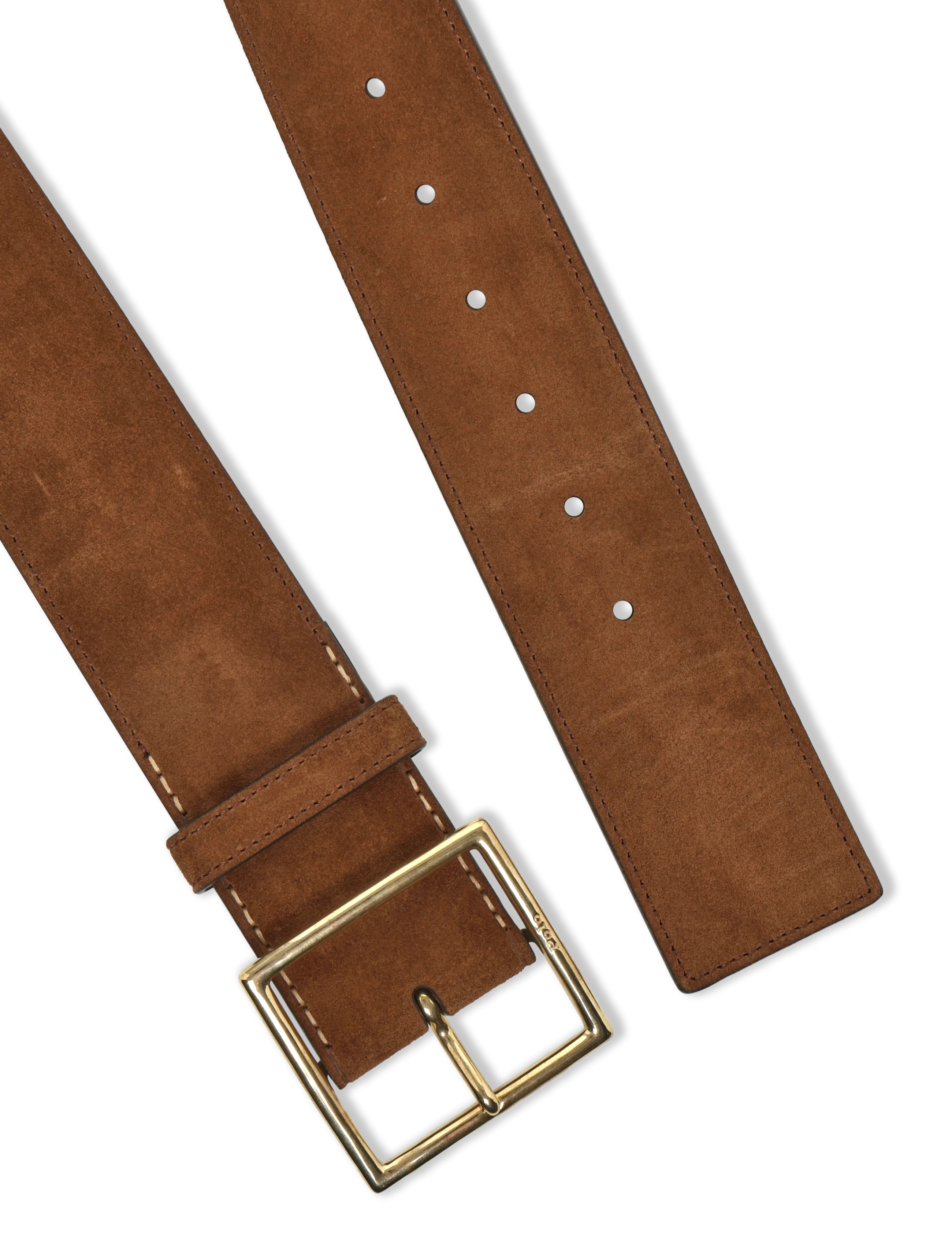 Polo Ralph Lauren - SUEDE-50MM PL SQR-BLT-MED - läderskärp - cinnamon - 1