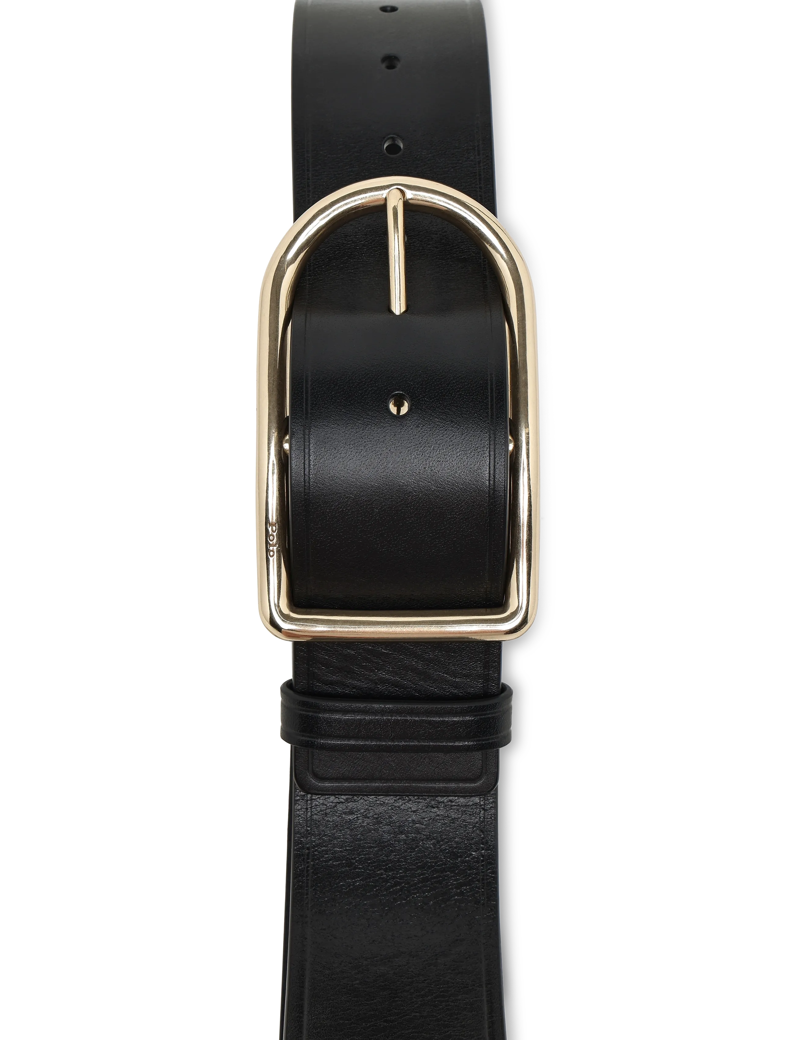 Polo Ralph Lauren - TUMBLED VEG-50MM CRV CNT-BLT-MED - læderbælter - black - 2