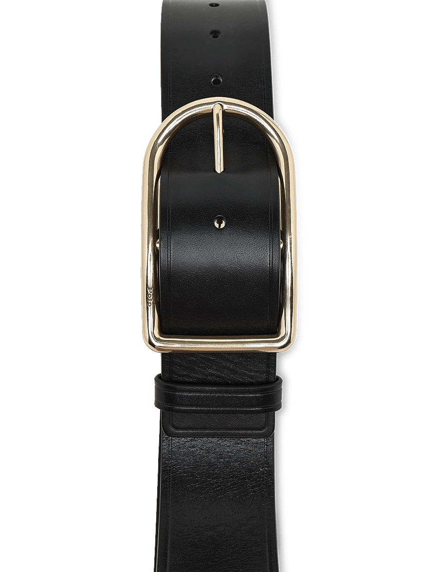 Polo Ralph Lauren - TUMBLED VEG-50MM CRV CNT-BLT-MED - læderbælter - black - 2