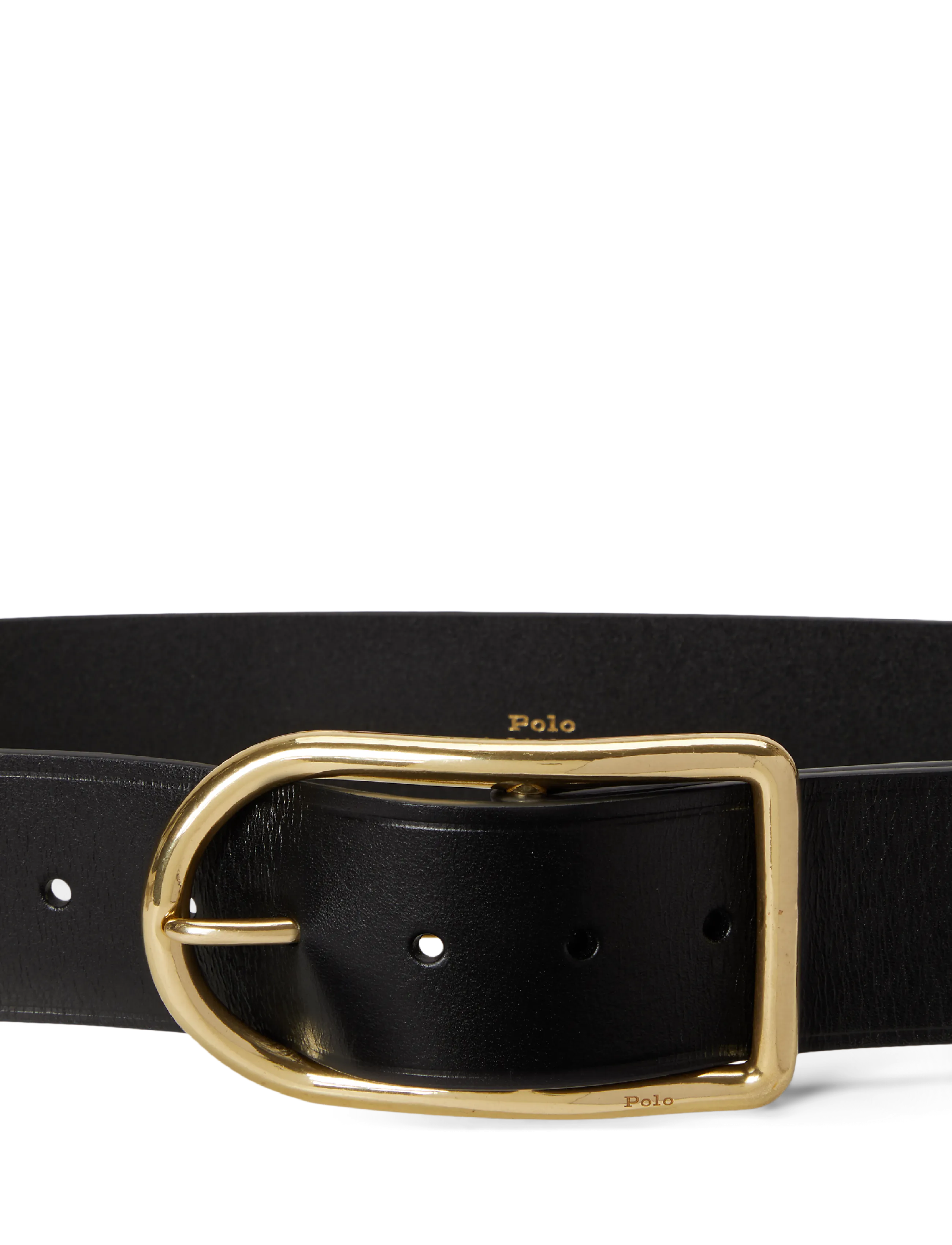 Polo Ralph Lauren - TUMBLED VEG-50MM CRV CNT-BLT-MED - ledergürtel - black - 3