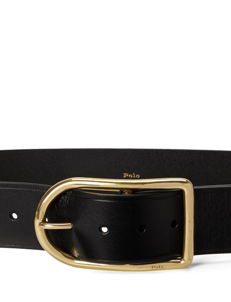 Polo Ralph Lauren - TUMBLED VEG-50MM CRV CNT-BLT-MED - ledergürtel - black - 3