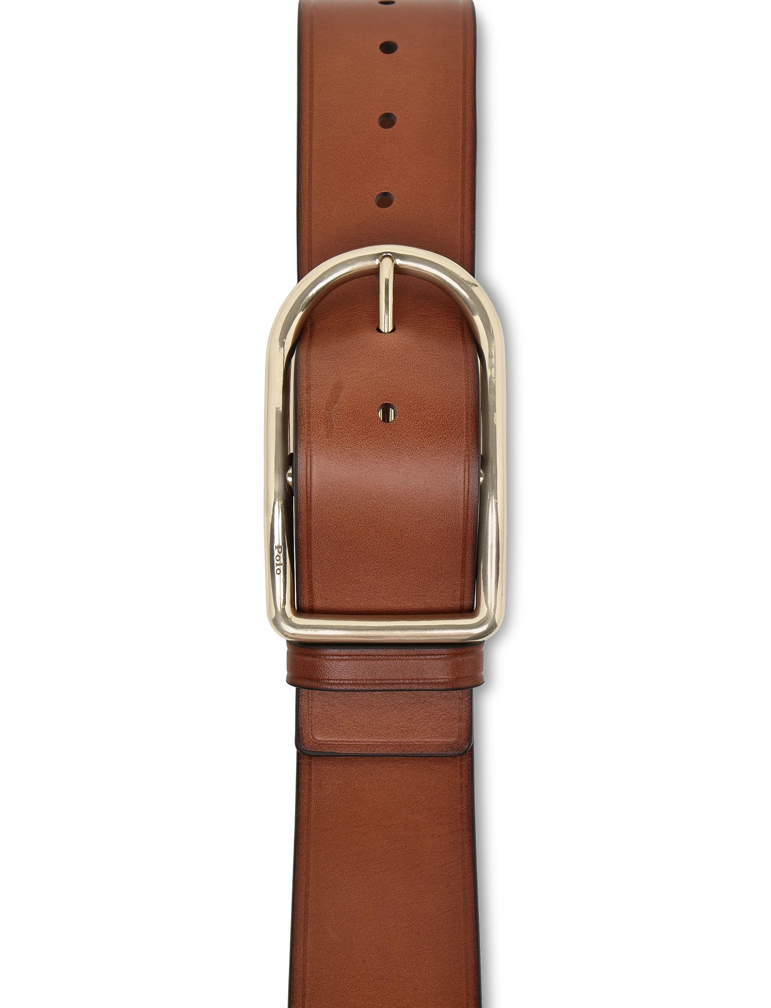 Polo Ralph Lauren - TUMBLED VEG-50MM CRV CNT-BLT-MED - nahkrihmad - cuoio - 3