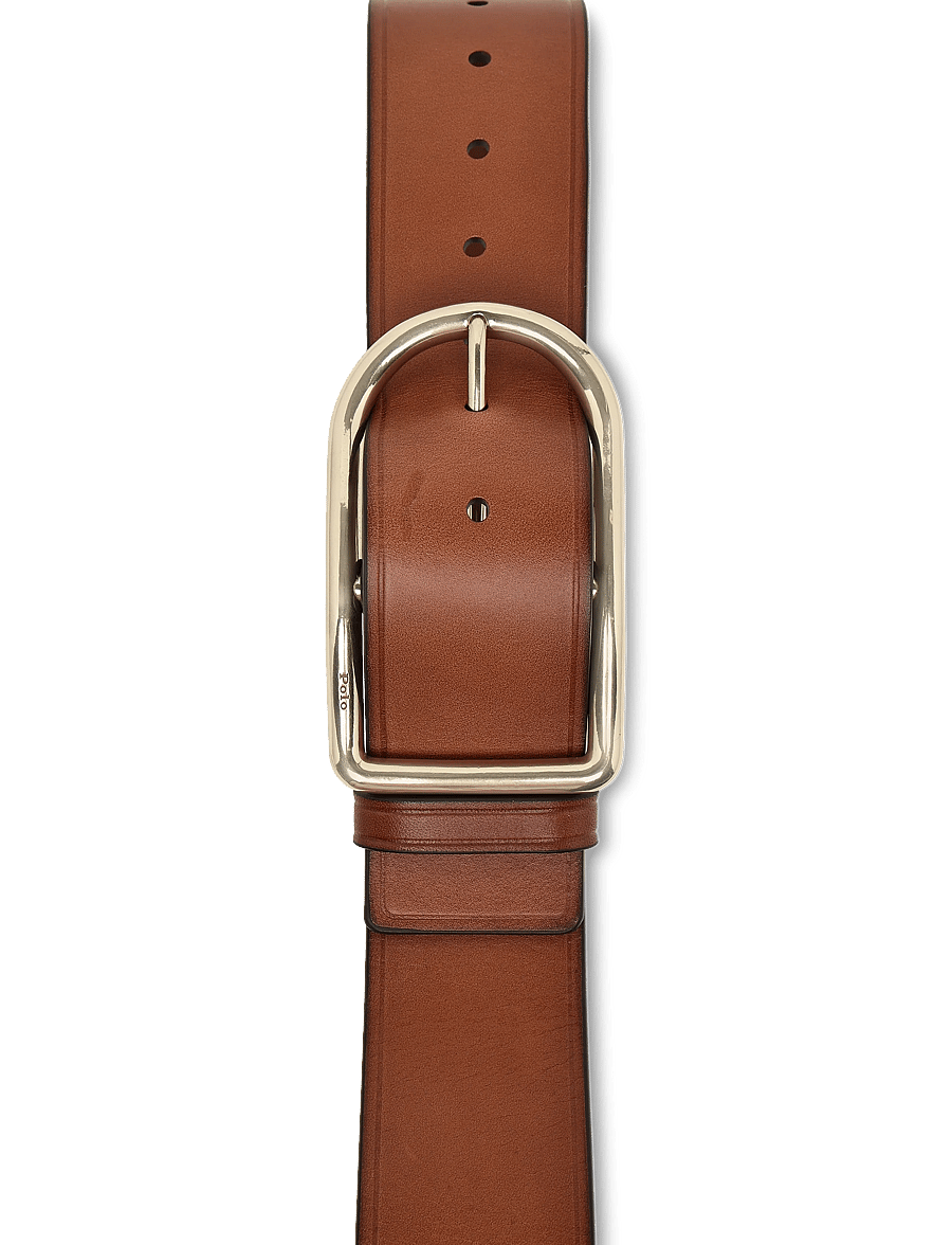 Polo Ralph Lauren - TUMBLED VEG-50MM CRV CNT-BLT-MED - nahkrihmad - cuoio - 3
