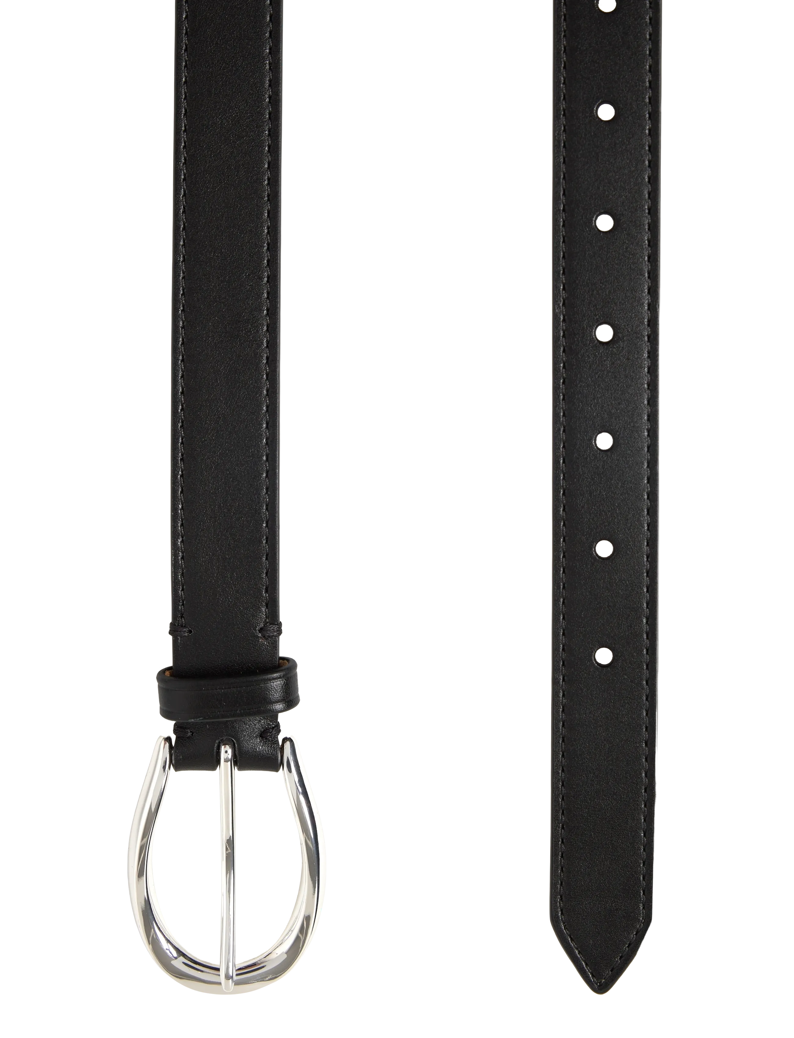 Polo Ralph Lauren - SMOOTH VEG LEATHER-25MM SCLPT E-BLT-SNY - ledergürtel - black - 1