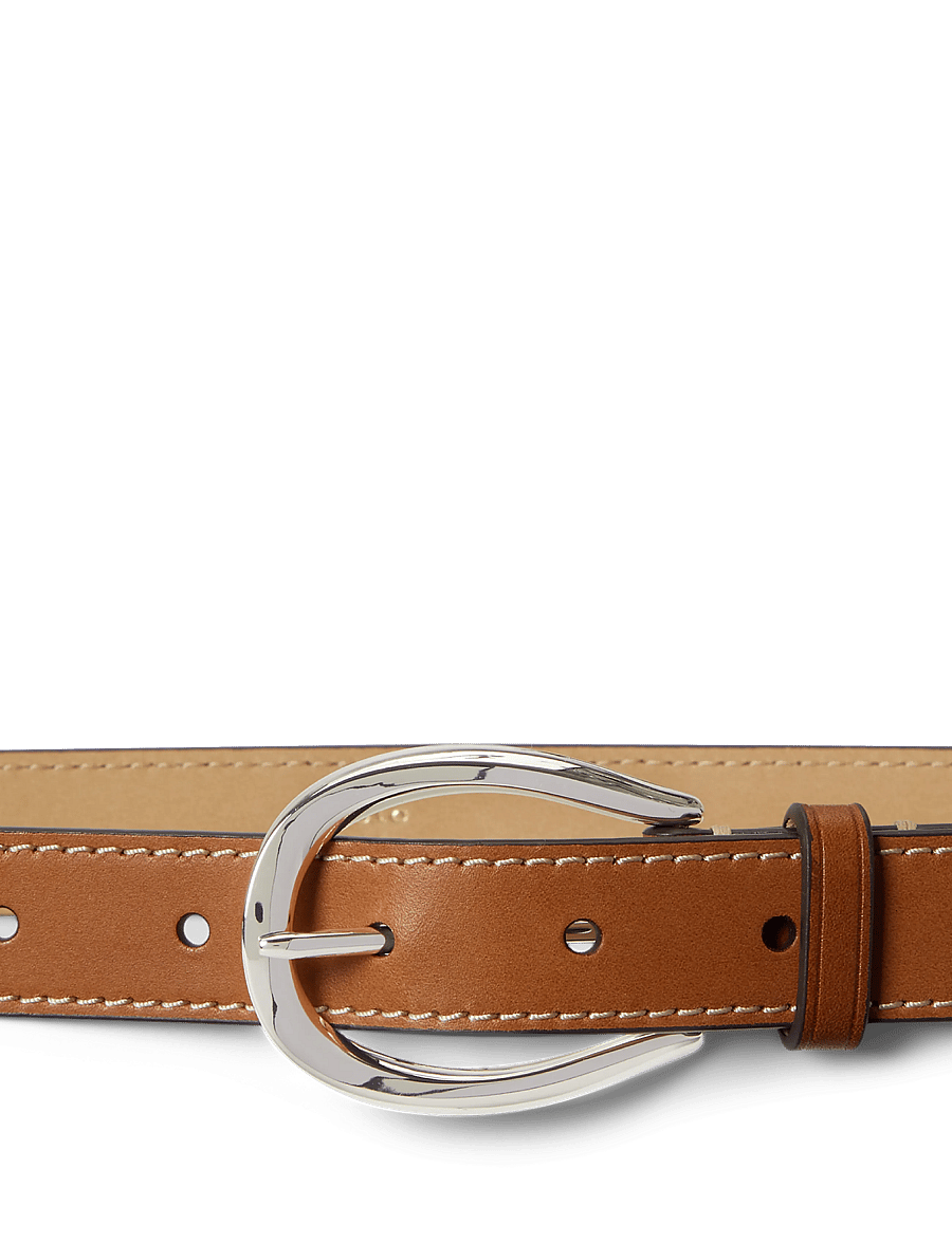 Polo Ralph Lauren - Stirrup-Buckle Leather Belt - leather belts - cuoio - 2