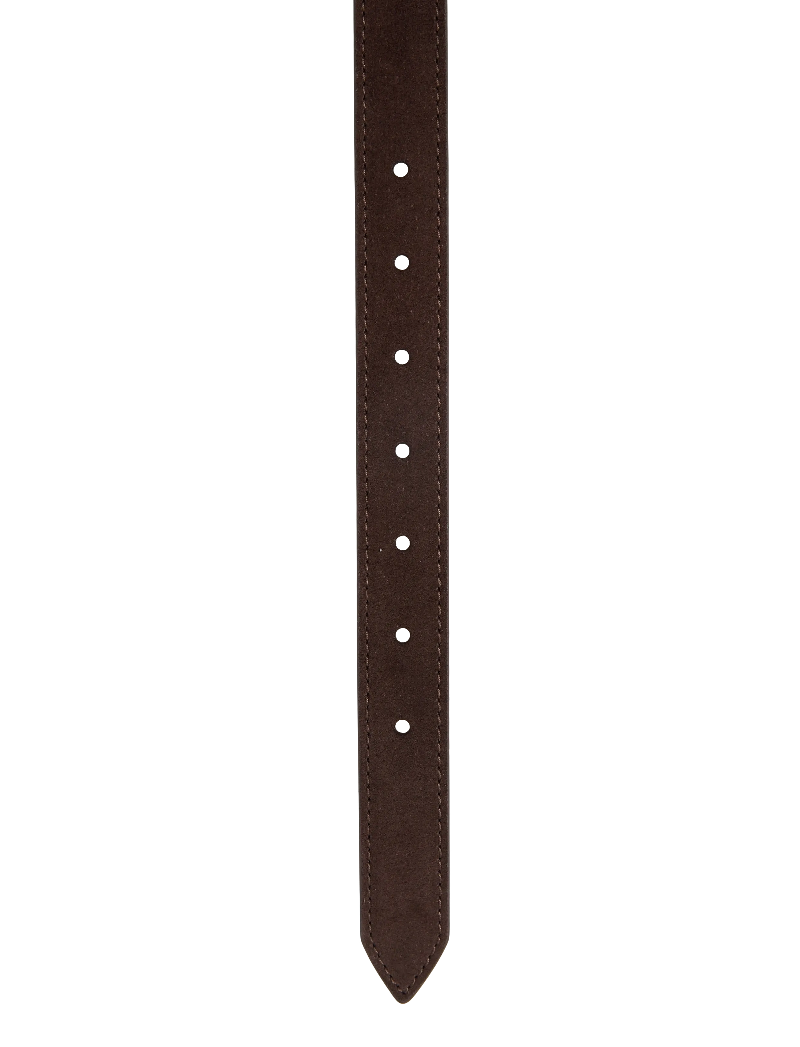 Polo Ralph Lauren - Stirrup-Buckle Calfskin Suede Belt - ledergürtel - chocolate - 2