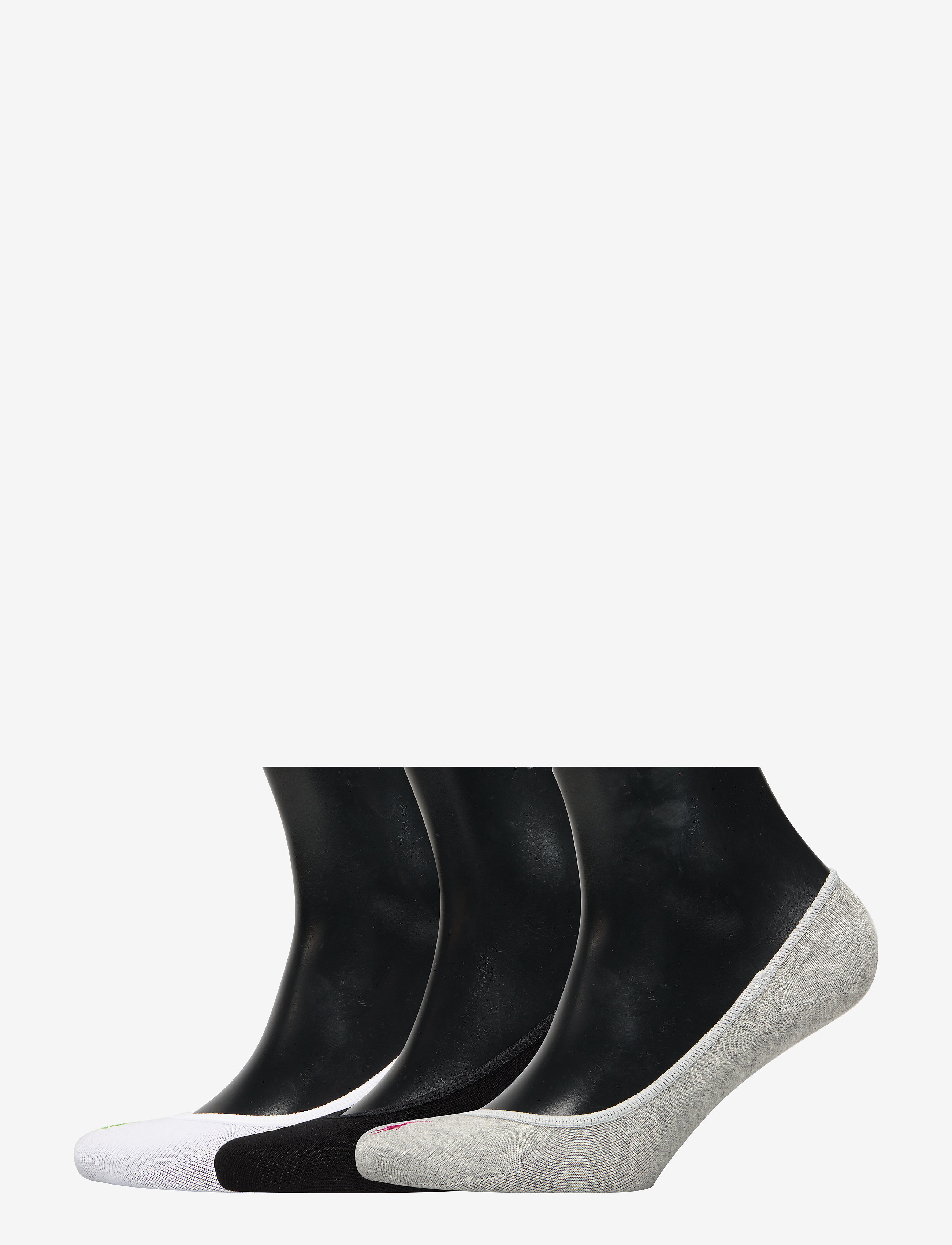 Polo Ralph Lauren Ultralow Liner Sock 3-Pack, One Size, Black, Sokker > Footies-Ankelsokker, Dame