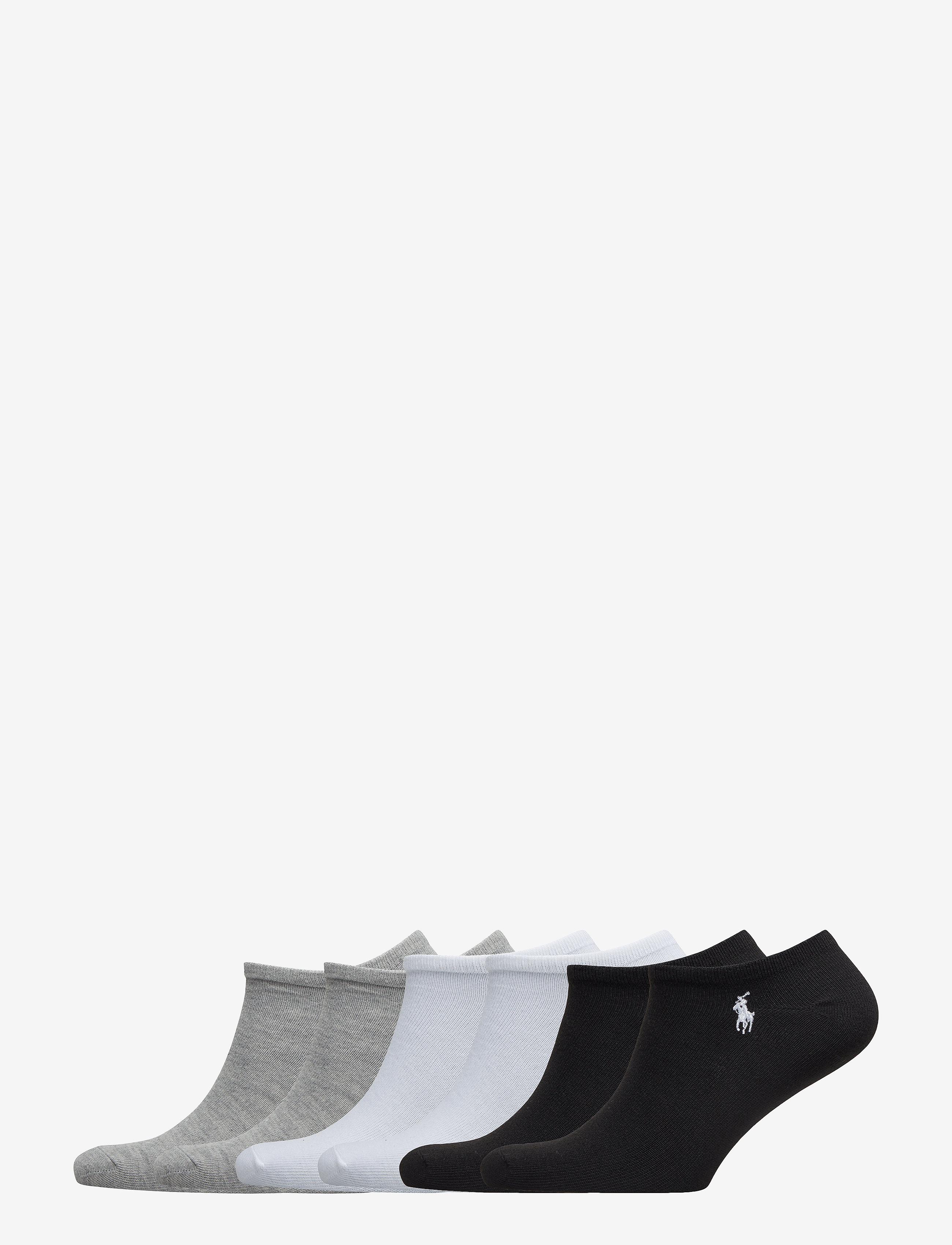 Polo Ralph Lauren Ultralow Sock 6-Pack, One Size, Grey, Sokker > Footies-Ankelsokker, Dame