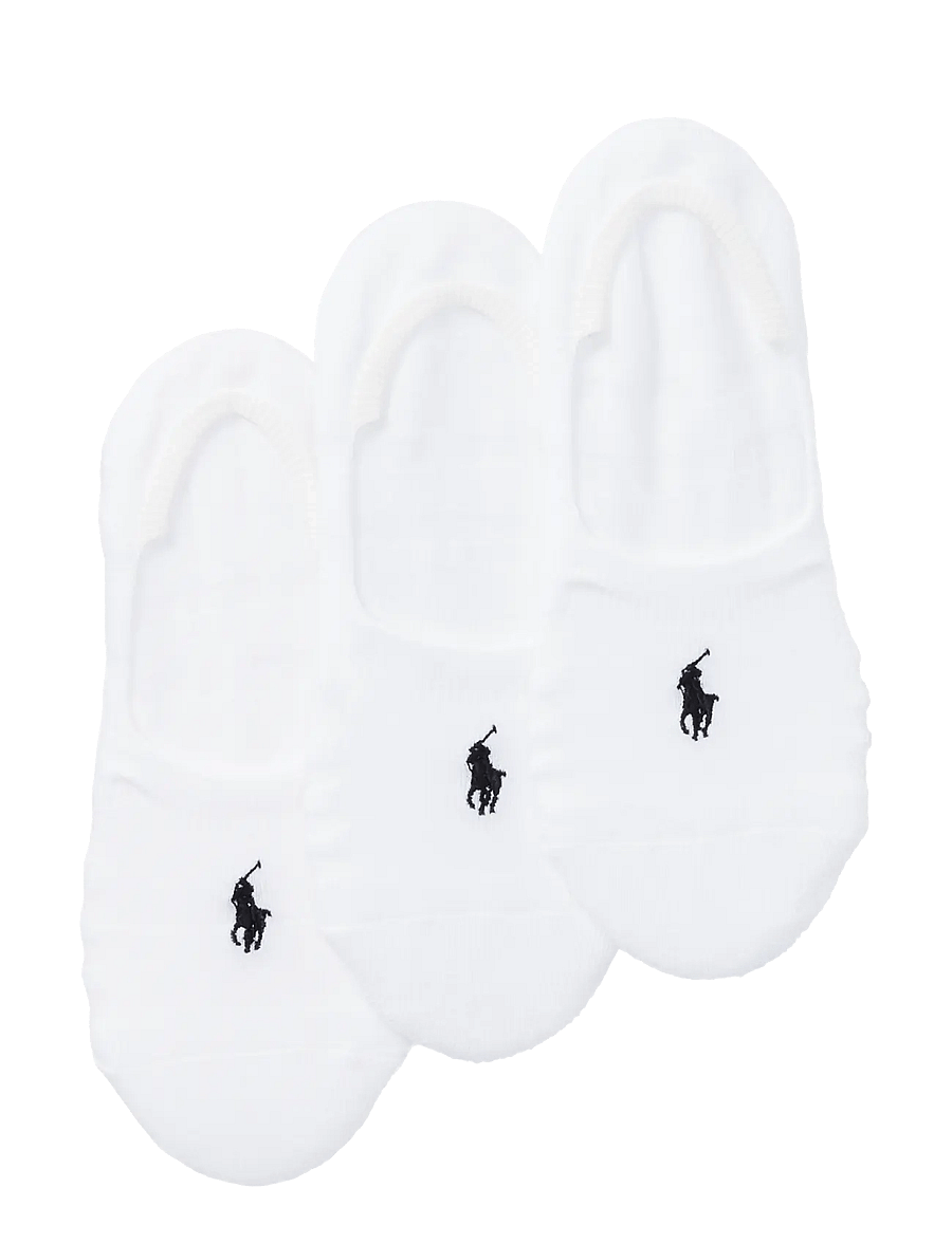 Polo Ralph Lauren - Ultralow Sock 3-Pack - ankelstrumpor - white/black - 1