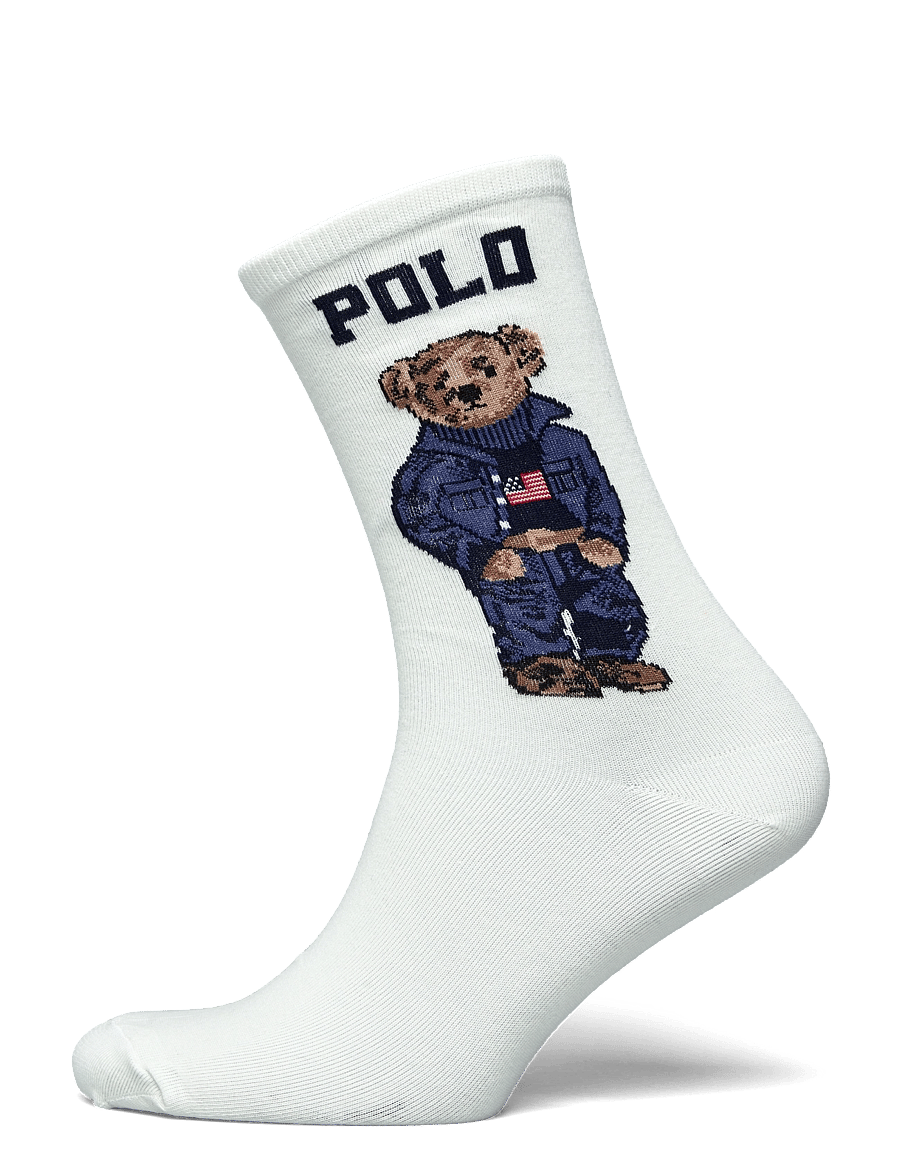 Polo Ralph Lauren - COTTON BLEND-AMER BEAR TR-SOX-1PK - parastas zeķes - ivory - 0