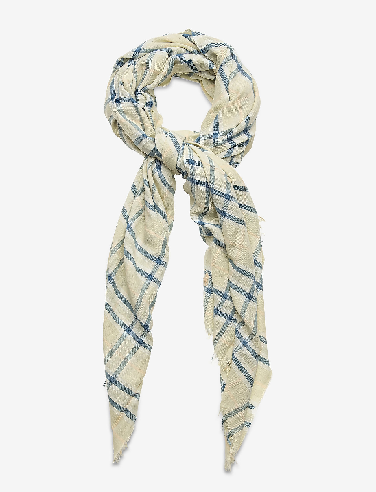 Polo Ralph Lauren - Plaid Cotton-Blend Scarf - green plaid - 0