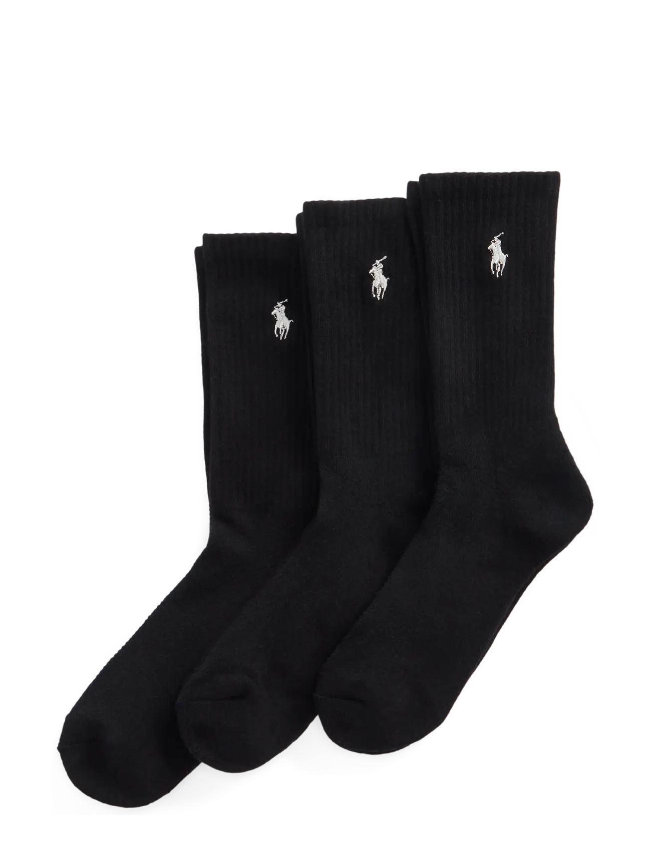 Polo Ralph Lauren Cotton Blend-Sprt Crw 3Pk-Akl-3Pk, One Size, Black, Sokker > Almindelige Sokker, Dame