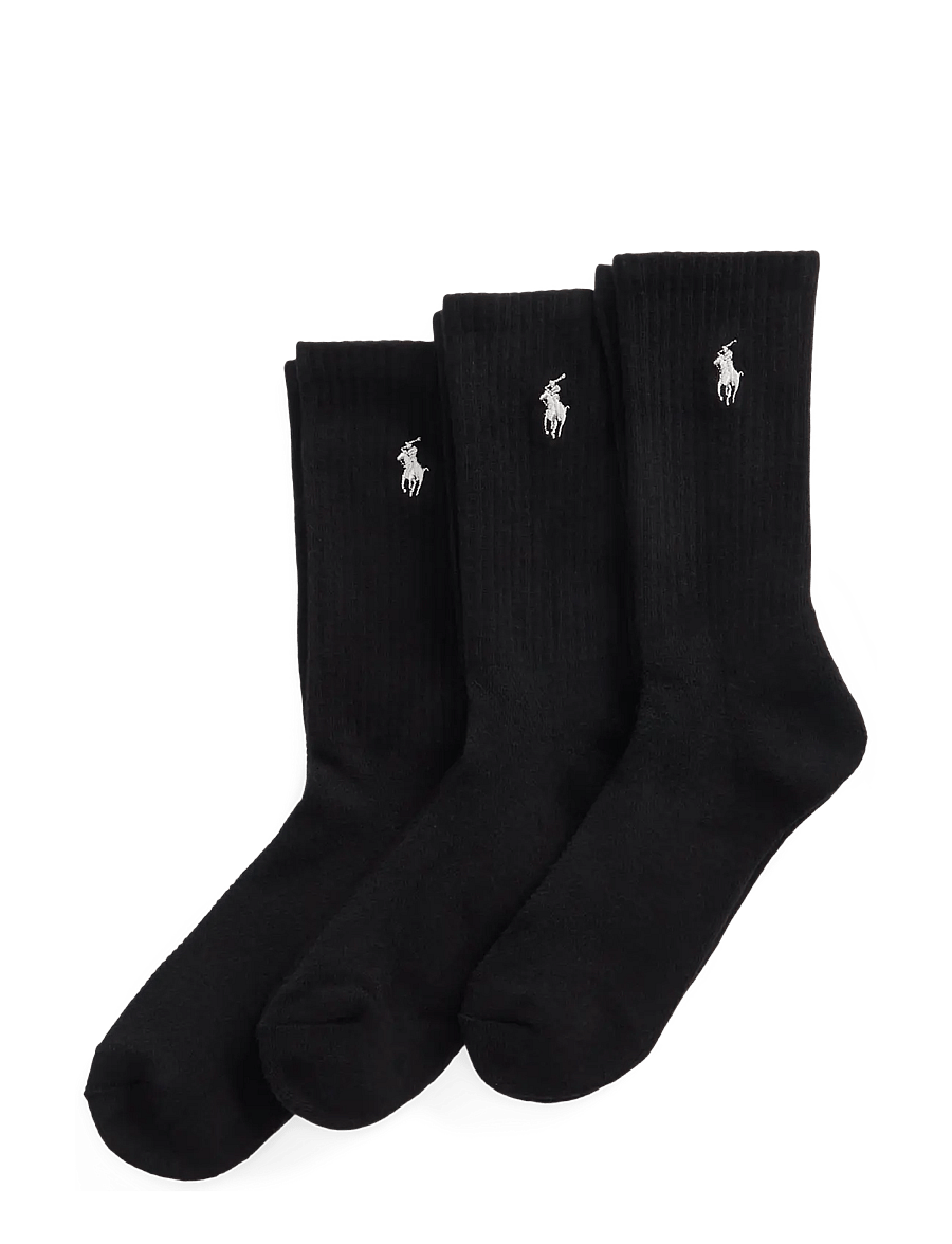 Polo Ralph Lauren - COTTON BLEND-SPRT CRW 3PK-AKL-3PK - normale socken - black - 0