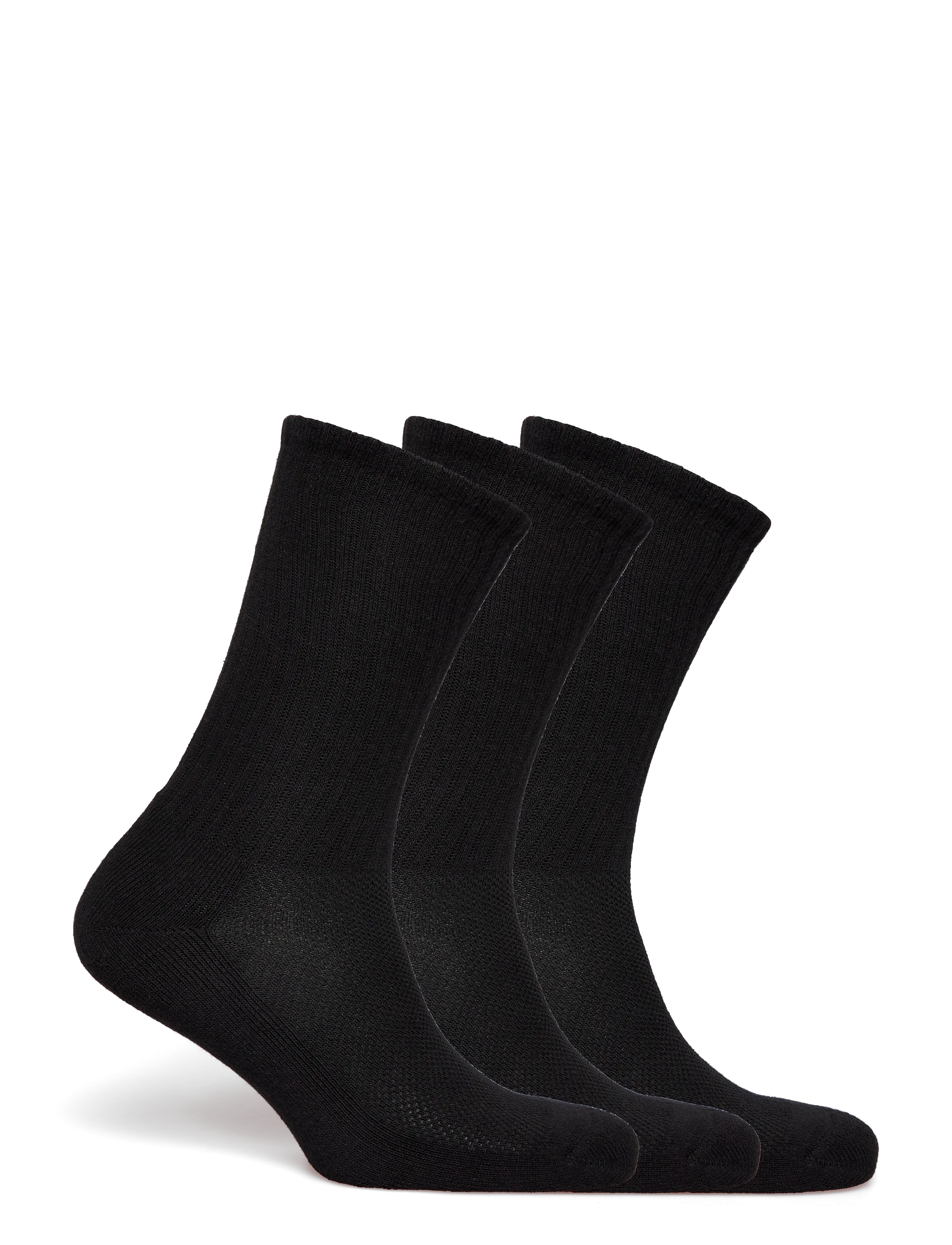 Polo Ralph Lauren - COTTON BLEND-SPRT CRW 3PK-AKL-3PK - almindelige strømper - black - 1