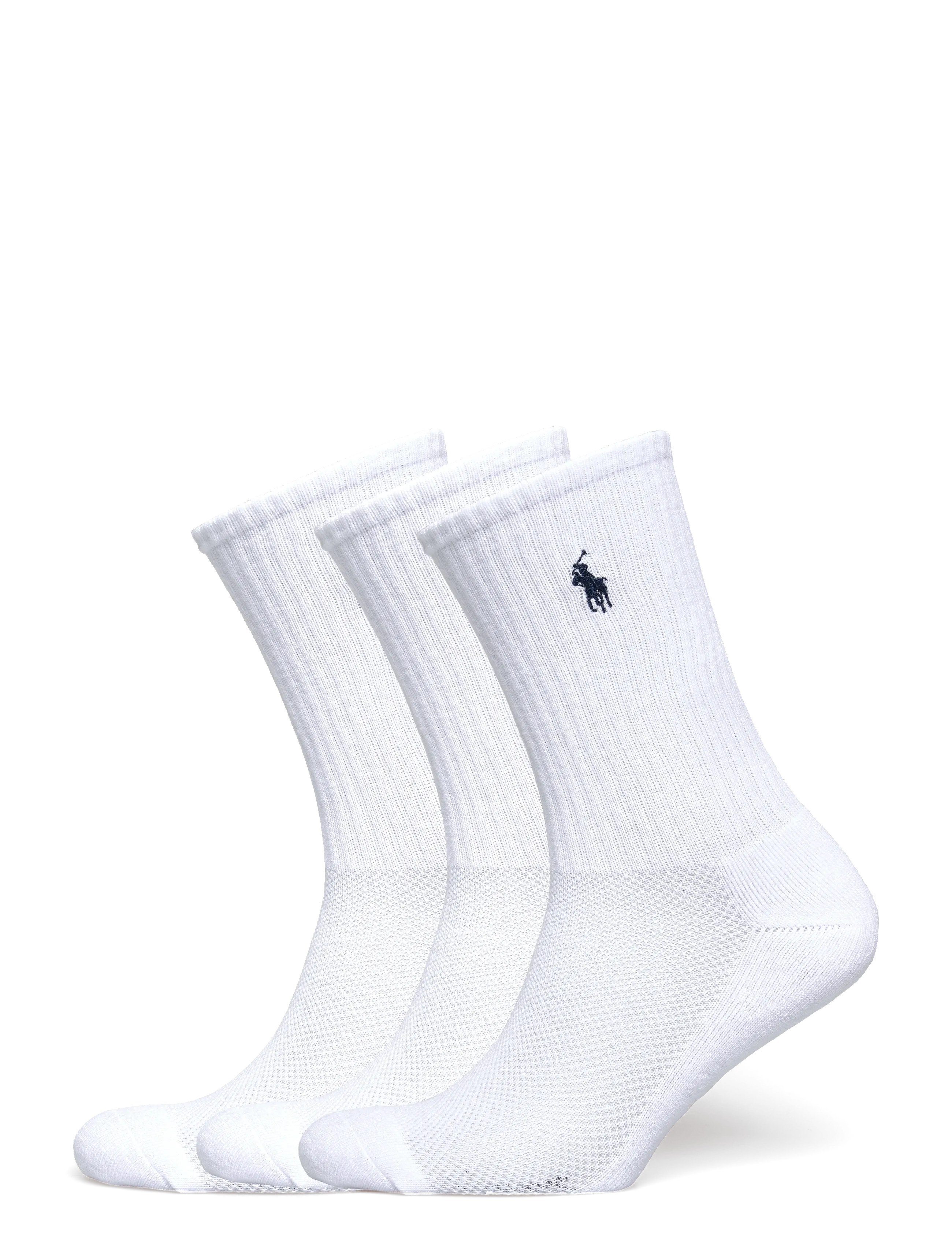 Polo Ralph Lauren Cotton Blend-Sprt Crw 3Pk-Akl-3Pk, One Size, White, Sokker > Almindelige Sokker, Dame