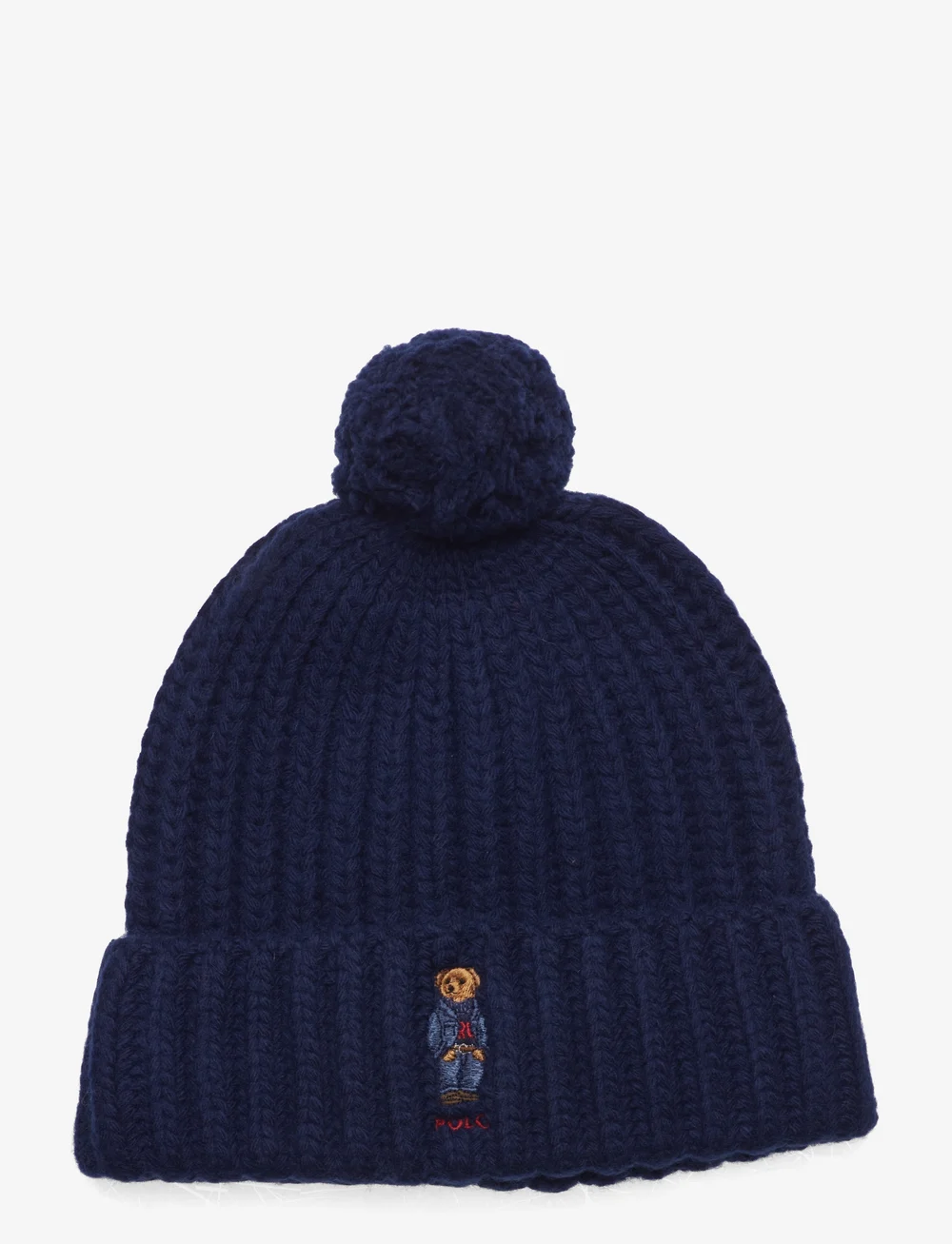Polo Ralph Lauren Wool Blend pom Pom Bear Beanie Hats