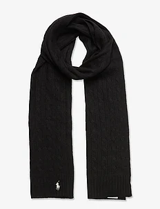 Rib-Knit Wool-Cashmere Scarf, Polo Ralph Lauren