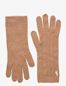 Touch Screen Cable Wool-Cashmere Gloves, Polo Ralph Lauren