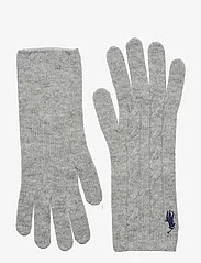 Polo Ralph Lauren - Touch Screen Cable Wool-Cashmere Gloves - sünnipäevakingitused - soft grey - 0