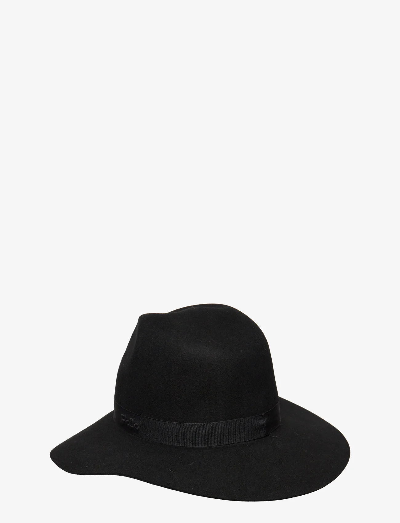 Polo Ralph Lauren - Logo Wool Fedora - skrybėlės - black - 1