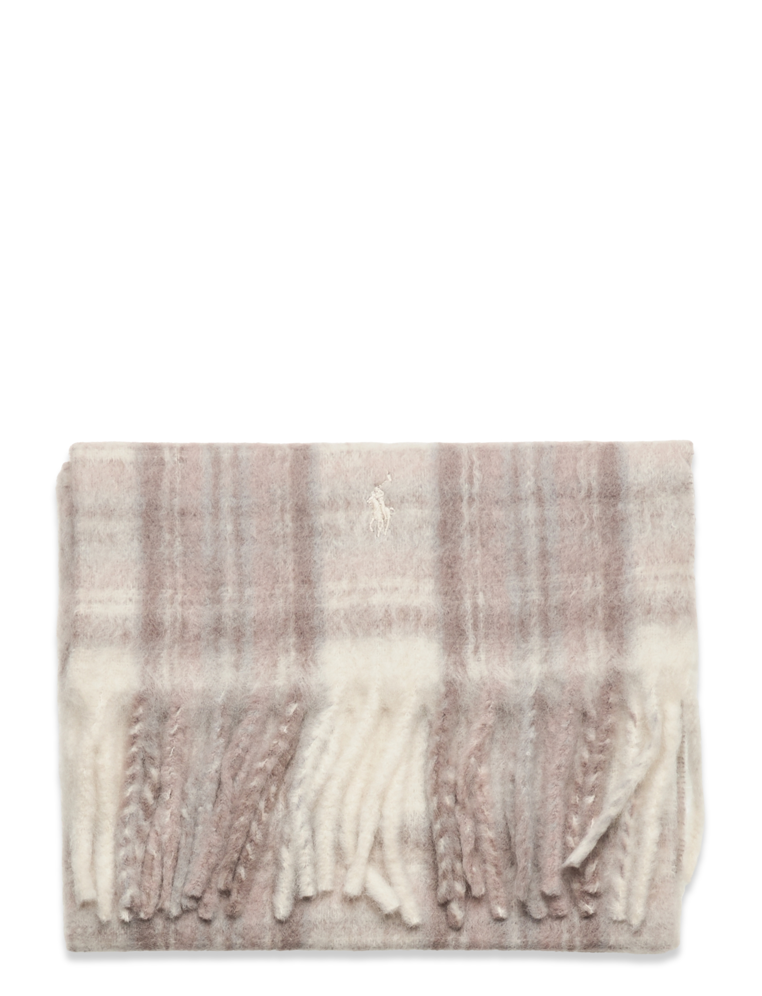 Polo Ralph Lauren - ALPACA BLEND-CREST ALPACA SCARF - cream multi plaid - 1