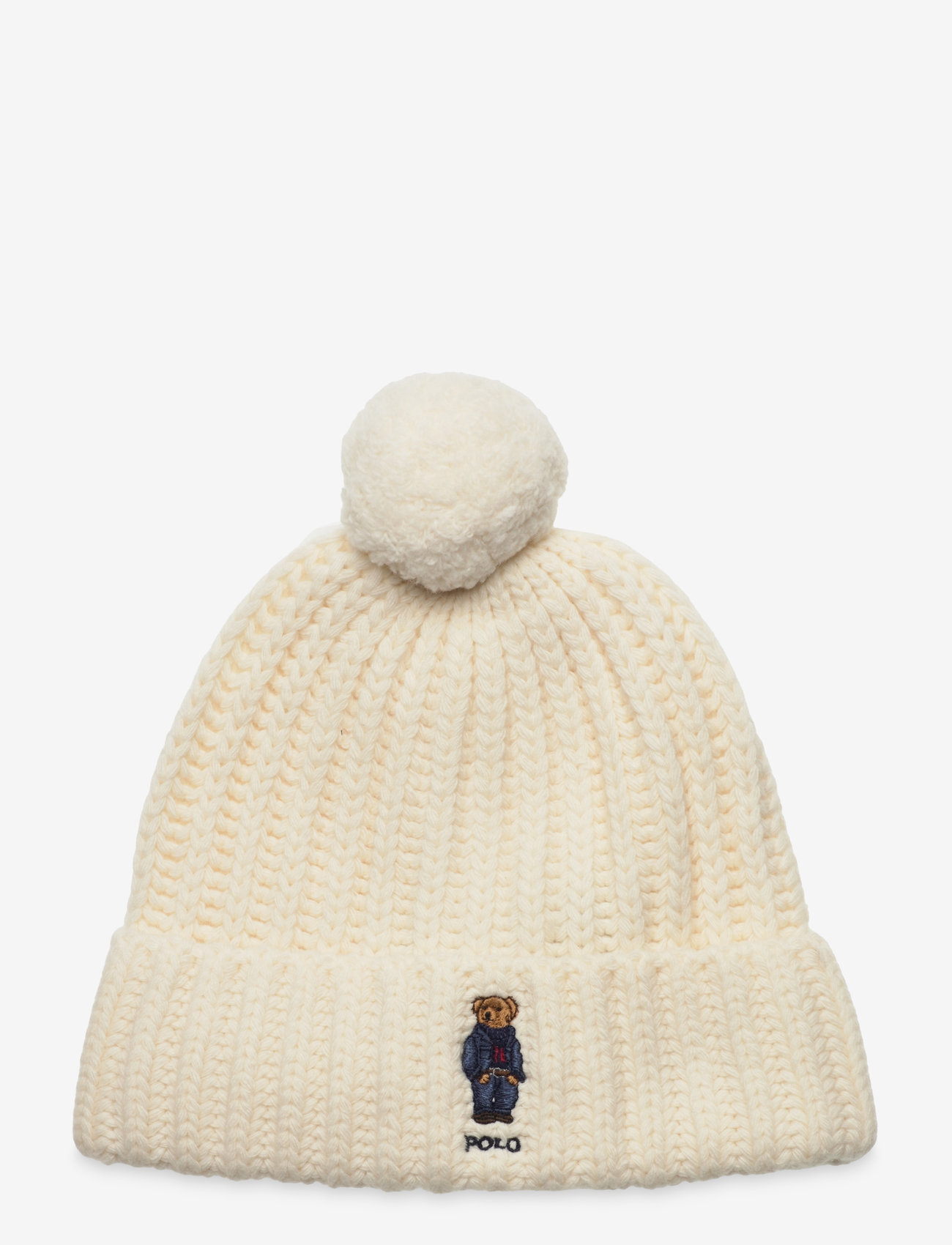 Polo Ralph Lauren Polo Bear Rib Pom-pom Beanie (PRW455931876) Hats 