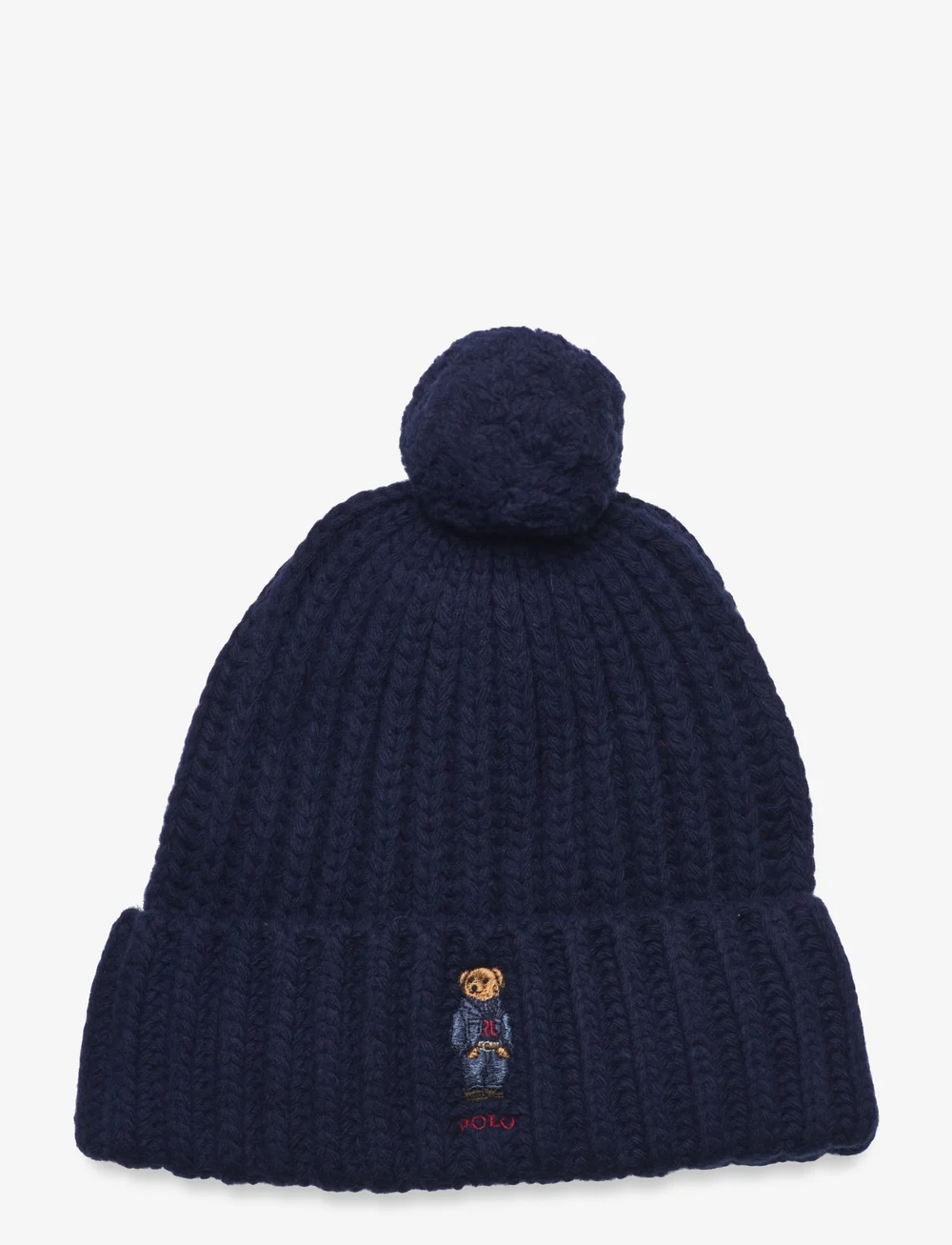 POLO RALPH LAUREN Polo Bear Rib Pom-Pom Beanie Hat 帽子 prw455931876_chunternavy_v1072