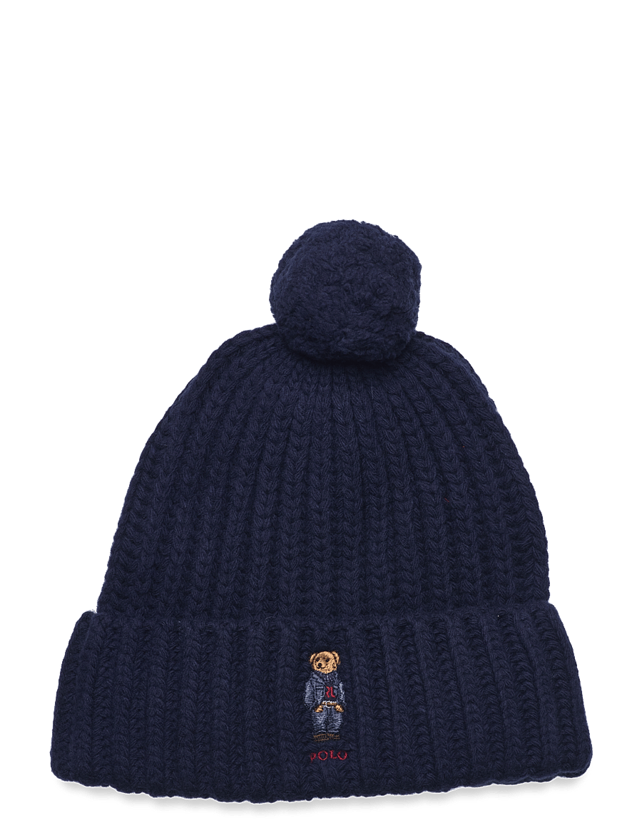 Polo Ralph Lauren - RWS WOOL RECYC NYLN-POM DNM BEAR BE - mützen & caps - hunter navy - 0